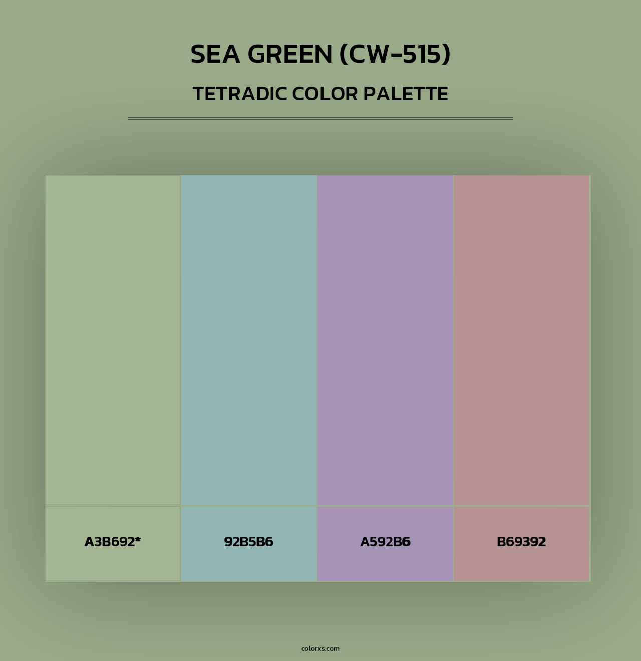 Sea Green (CW-515) - Tetradic Color Palette