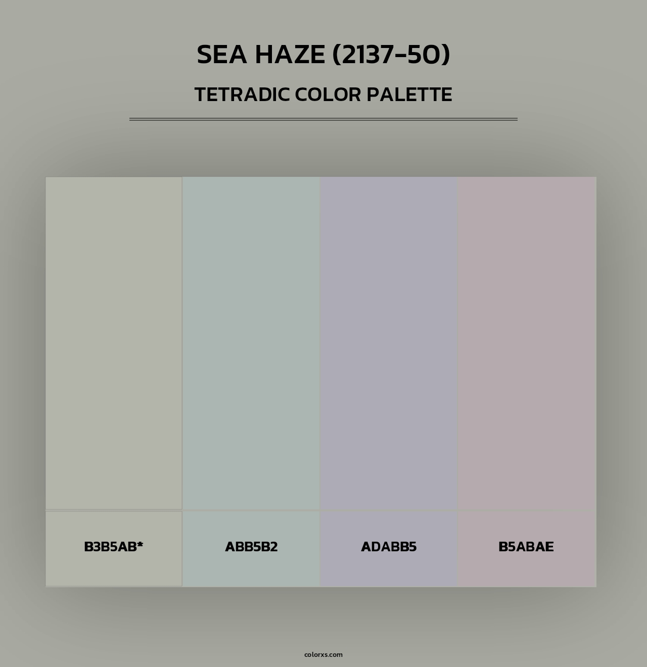 Sea Haze (2137-50) - Tetradic Color Palette
