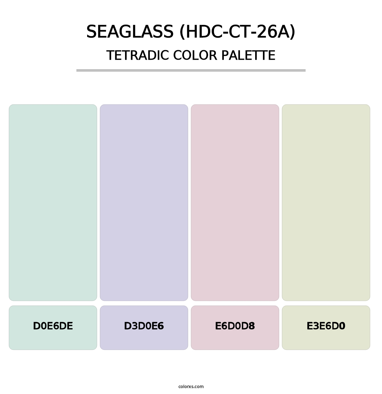Seaglass (HDC-CT-26A) - Tetradic Color Palette