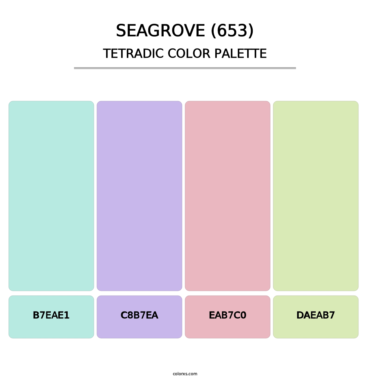 Seagrove (653) - Tetradic Color Palette