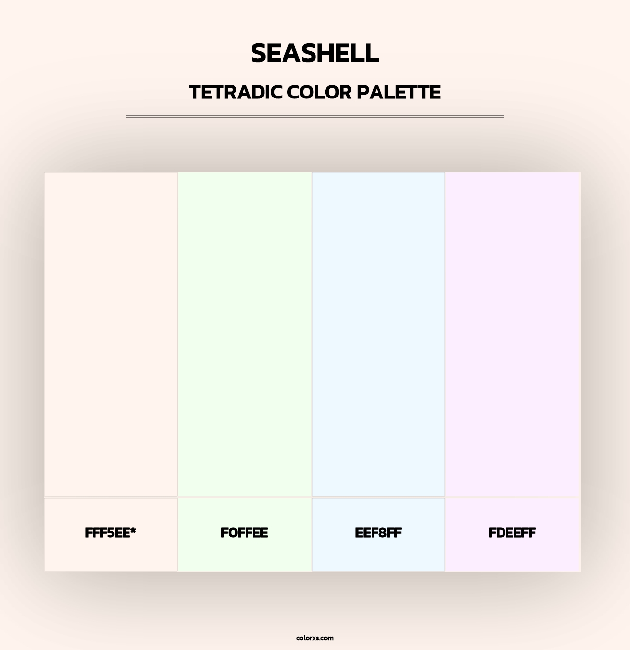 Seashell - Tetradic Color Palette