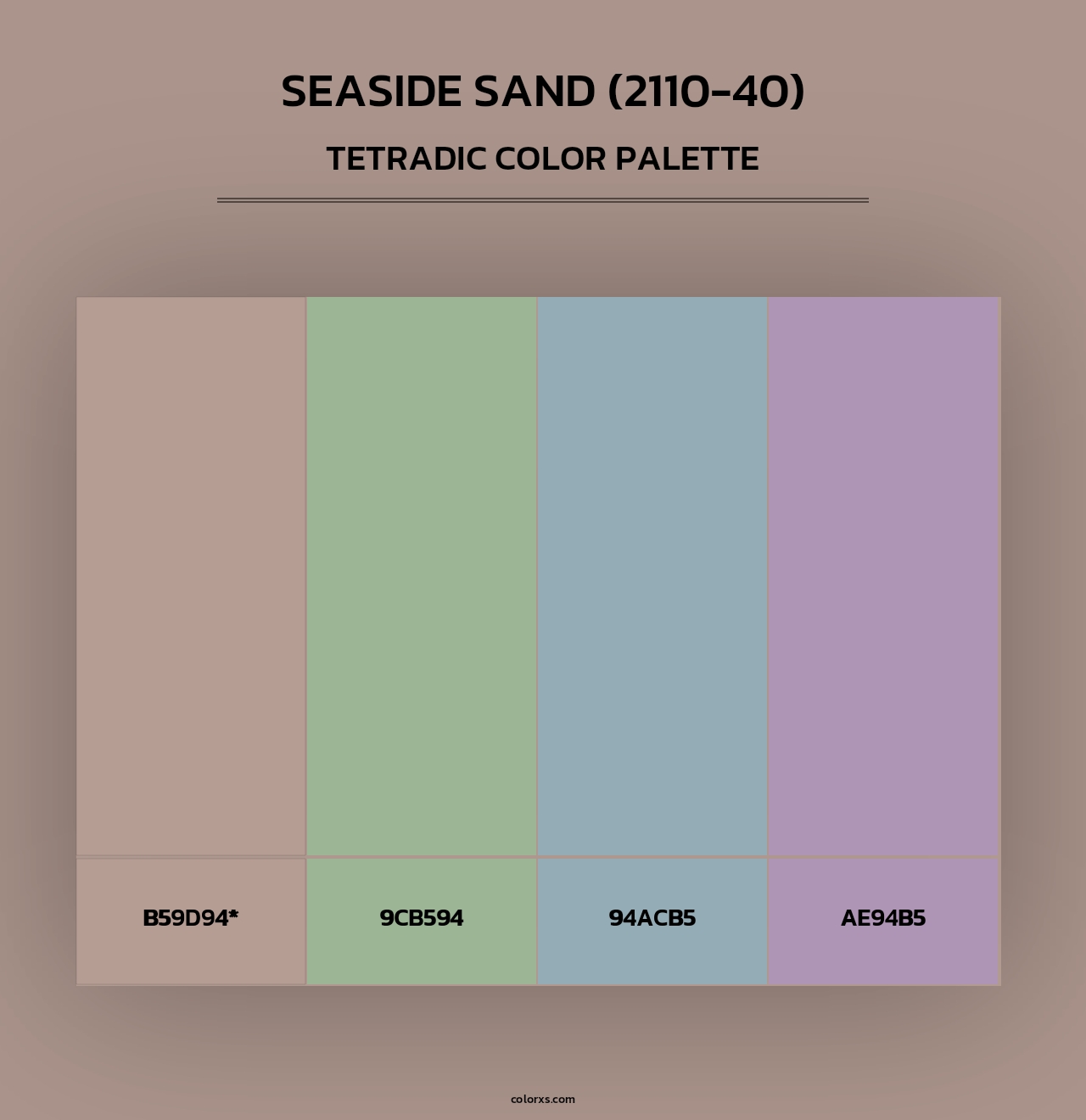 Seaside Sand (2110-40) - Tetradic Color Palette