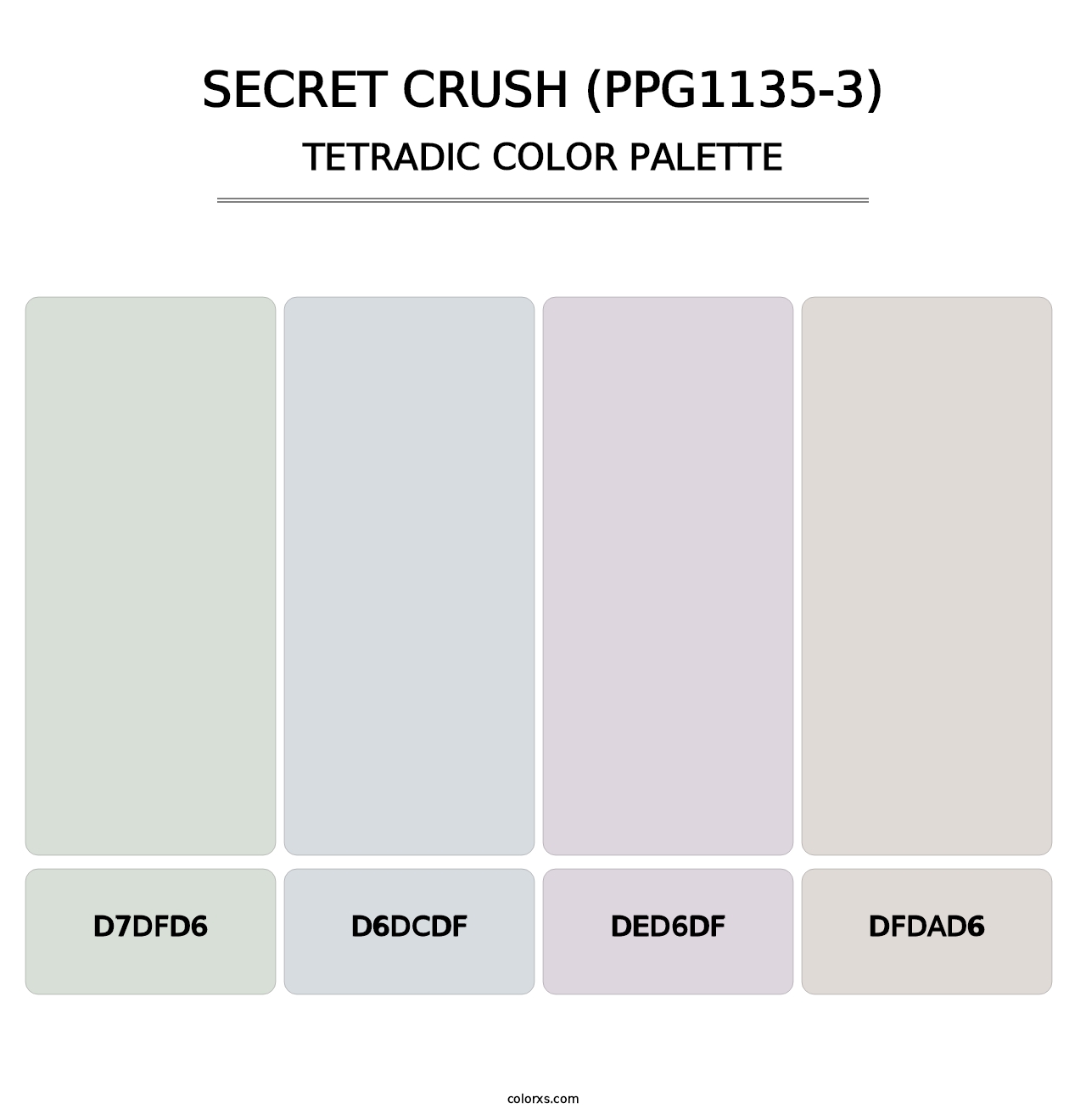 Secret Crush (PPG1135-3) - Tetradic Color Palette