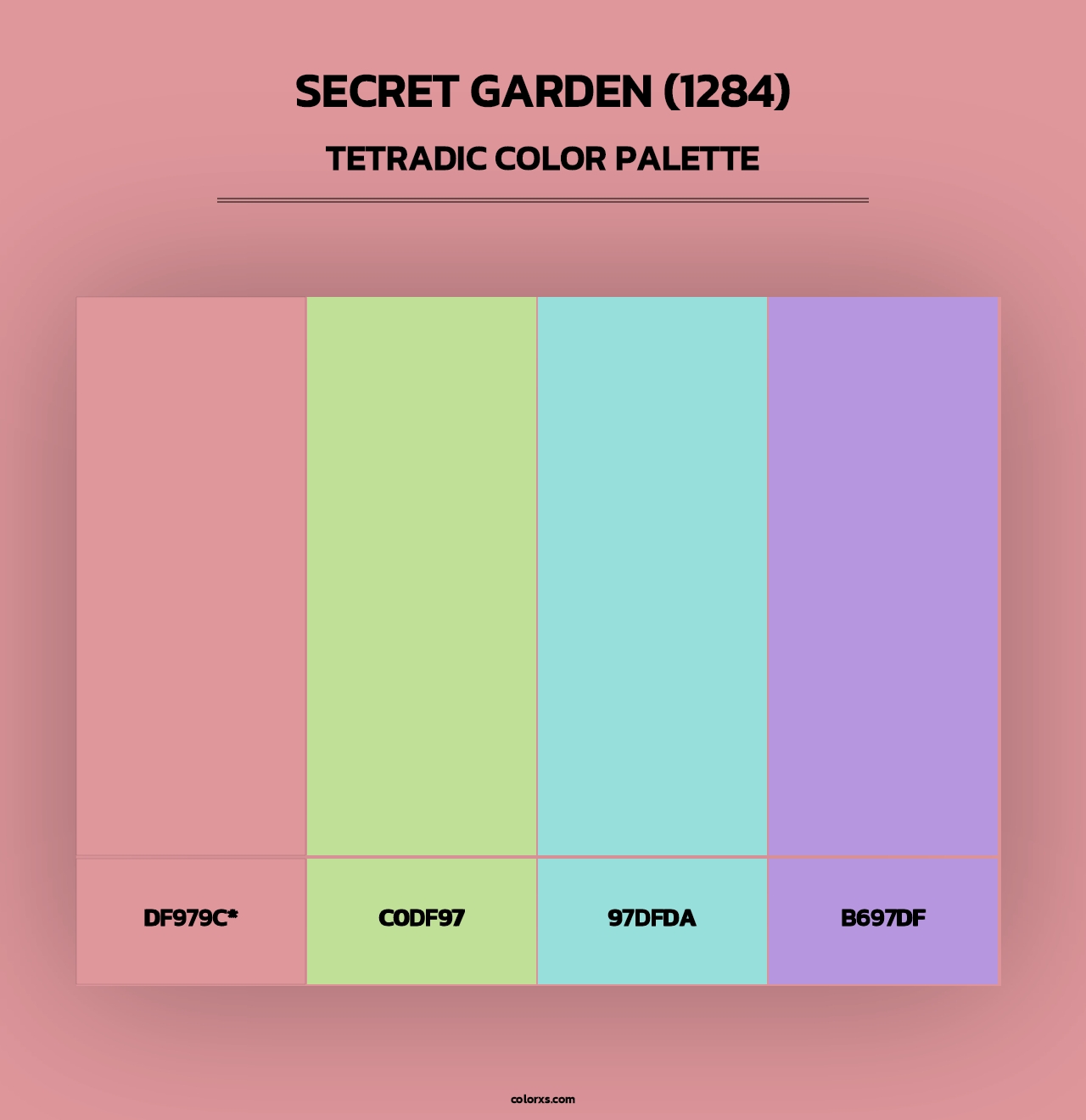Secret Garden (1284) - Tetradic Color Palette