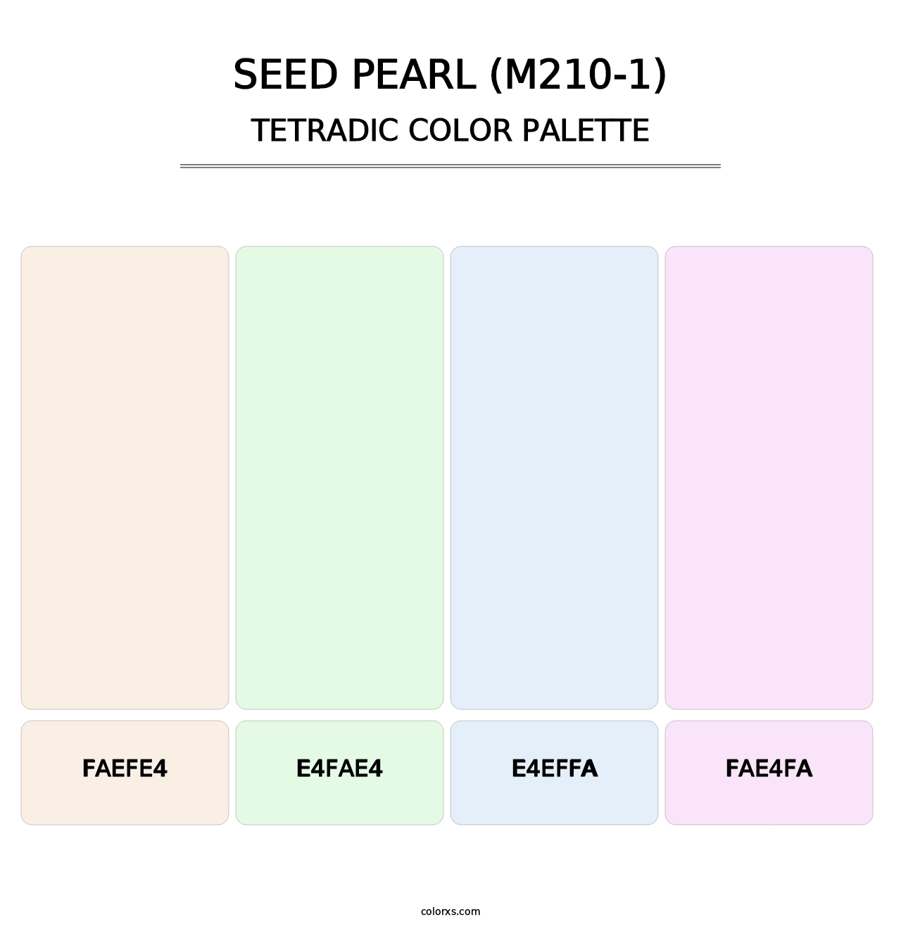 Seed Pearl (M210-1) - Tetradic Color Palette
