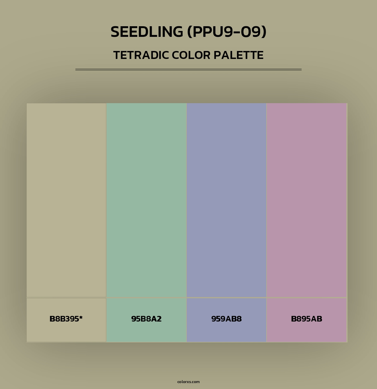 Seedling (PPU9-09) - Tetradic Color Palette