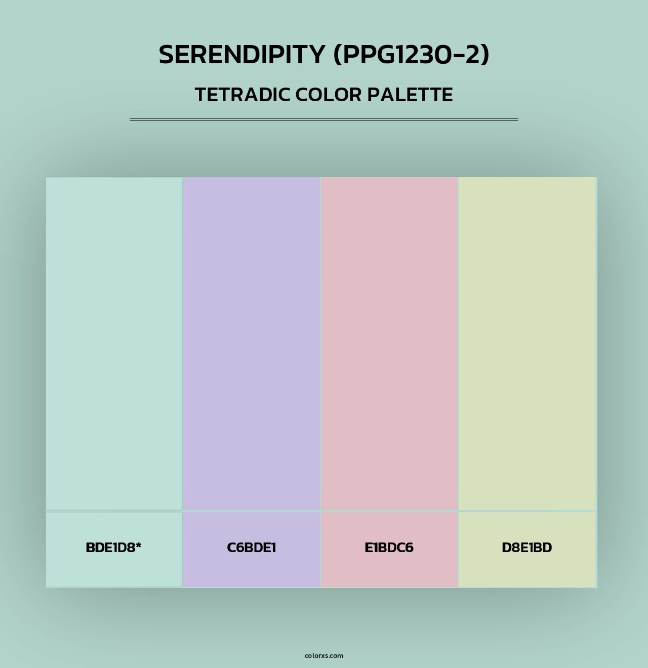 Serendipity (PPG1230-2) - Tetradic Color Palette
