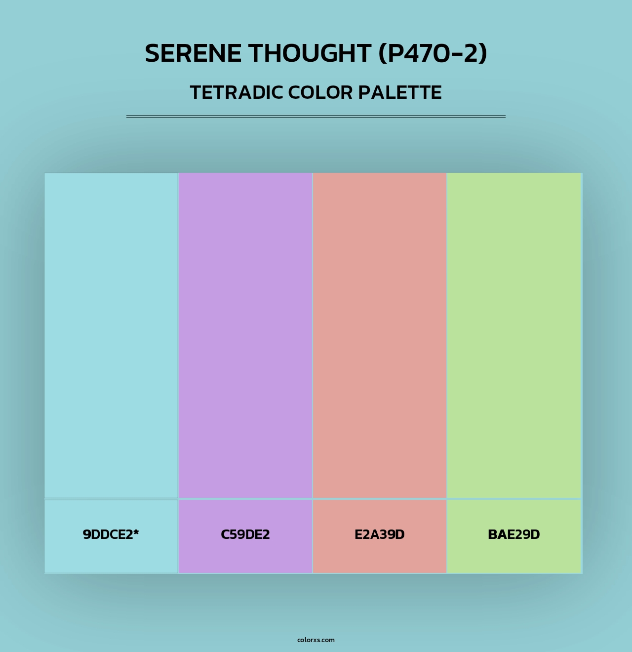 Serene Thought (P470-2) - Tetradic Color Palette