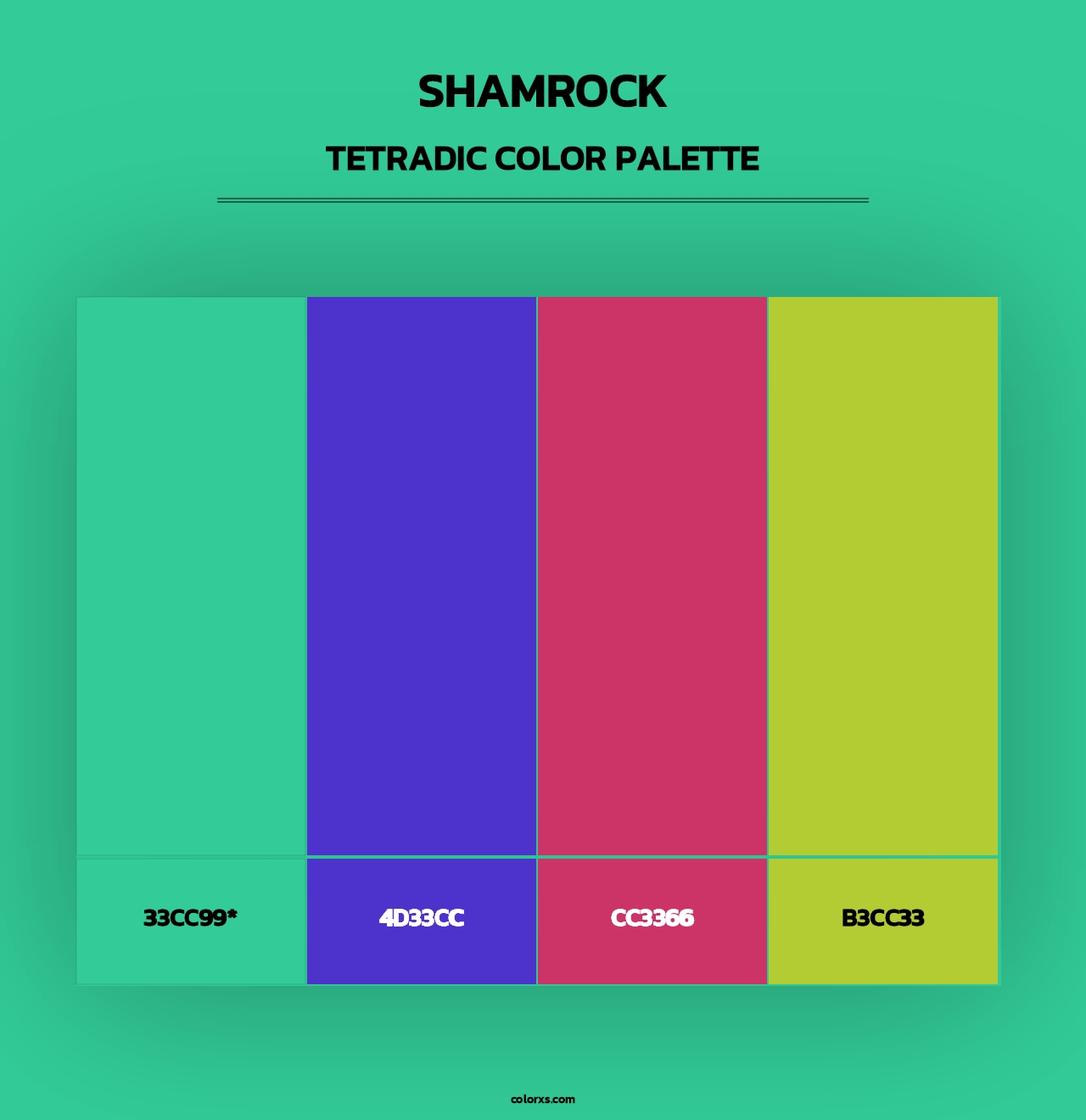 Shamrock - Tetradic Color Palette
