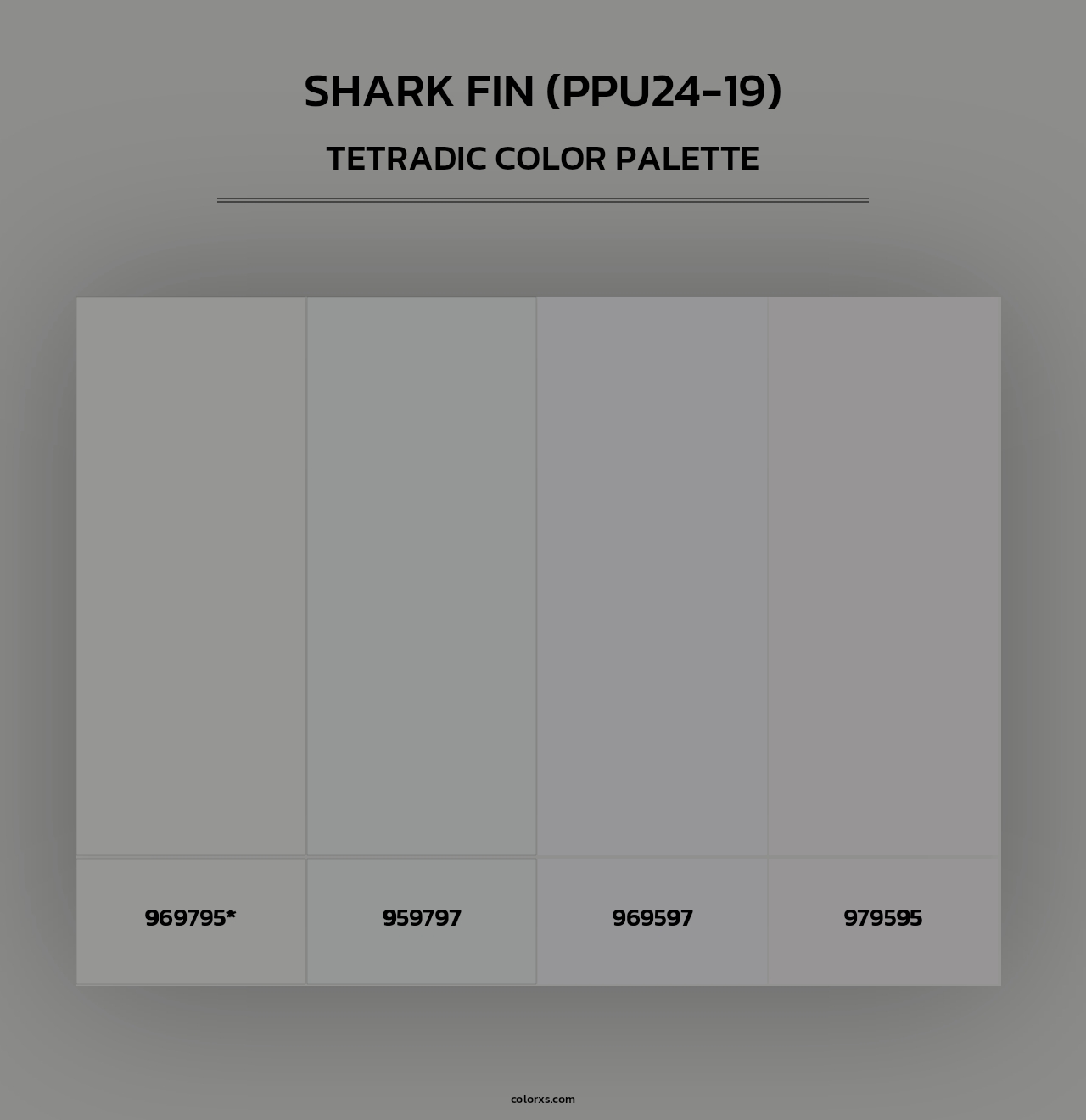 Shark Fin (PPU24-19) - Tetradic Color Palette