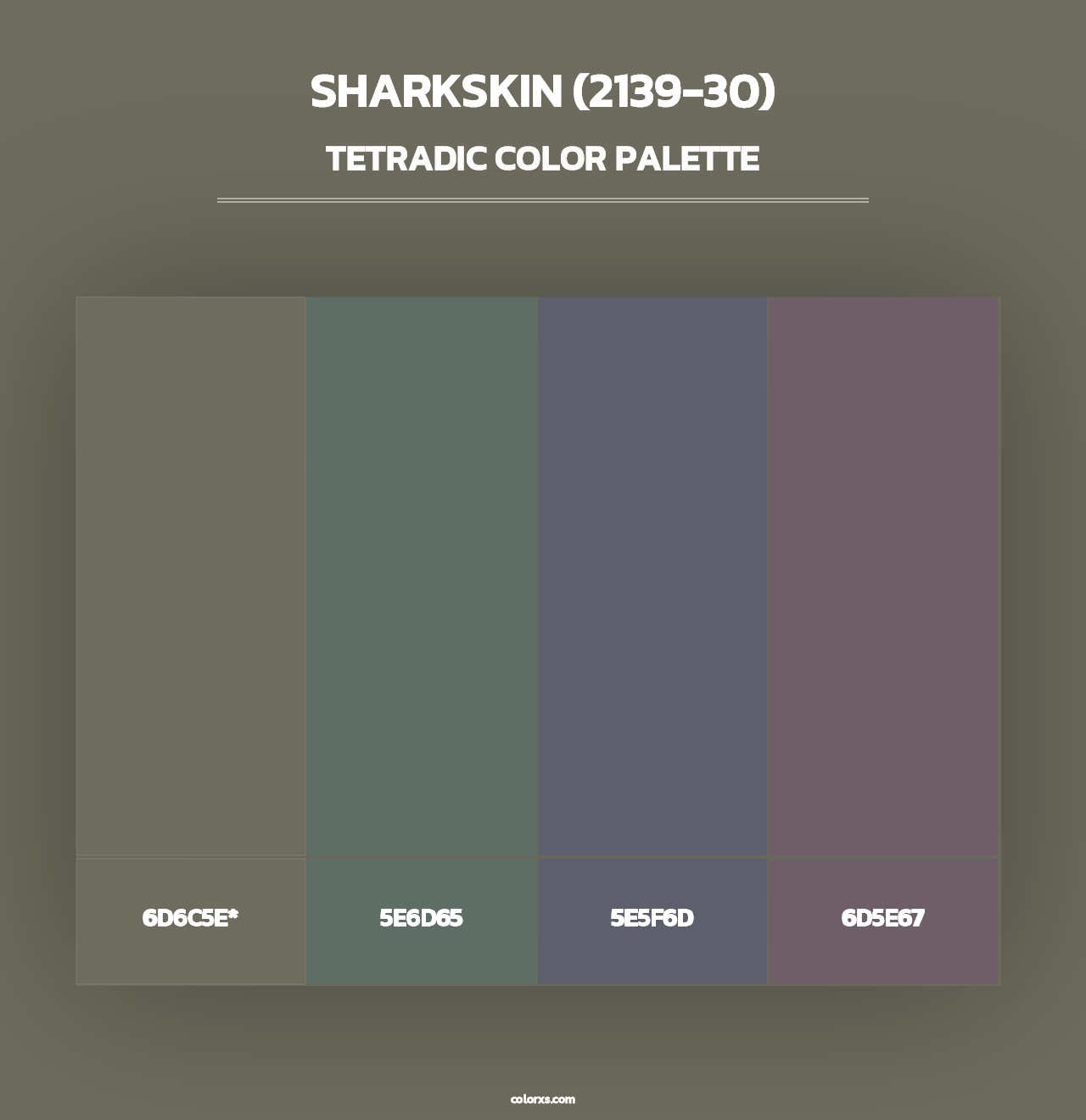 Sharkskin (2139-30) - Tetradic Color Palette