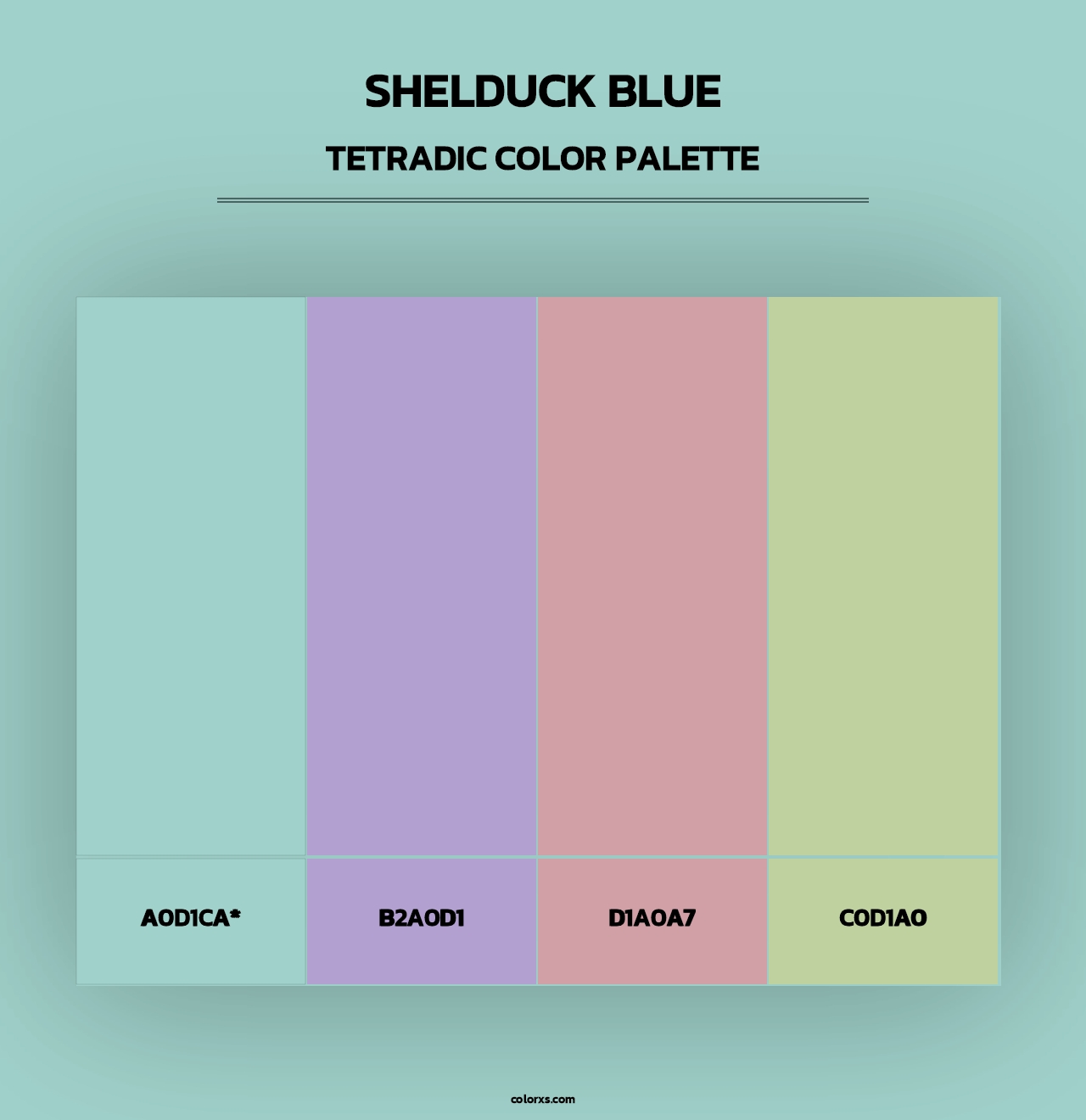 Shelduck Blue - Tetradic Color Palette