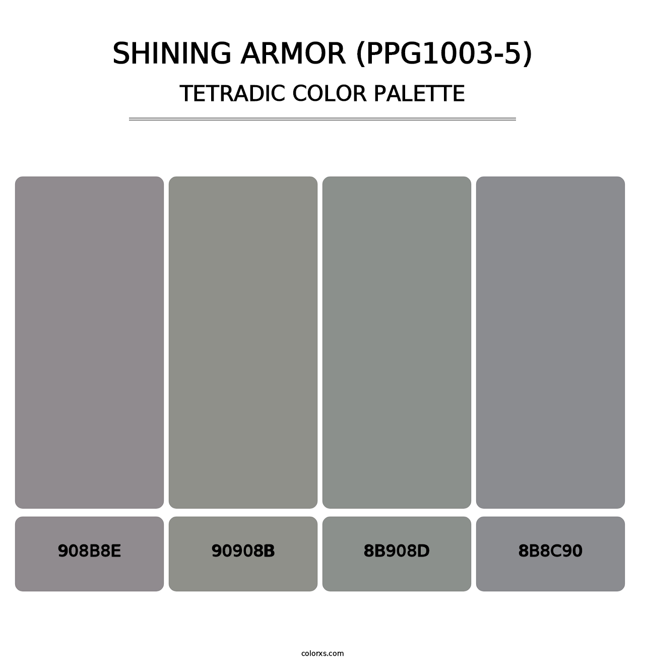 Shining Armor (PPG1003-5) - Tetradic Color Palette
