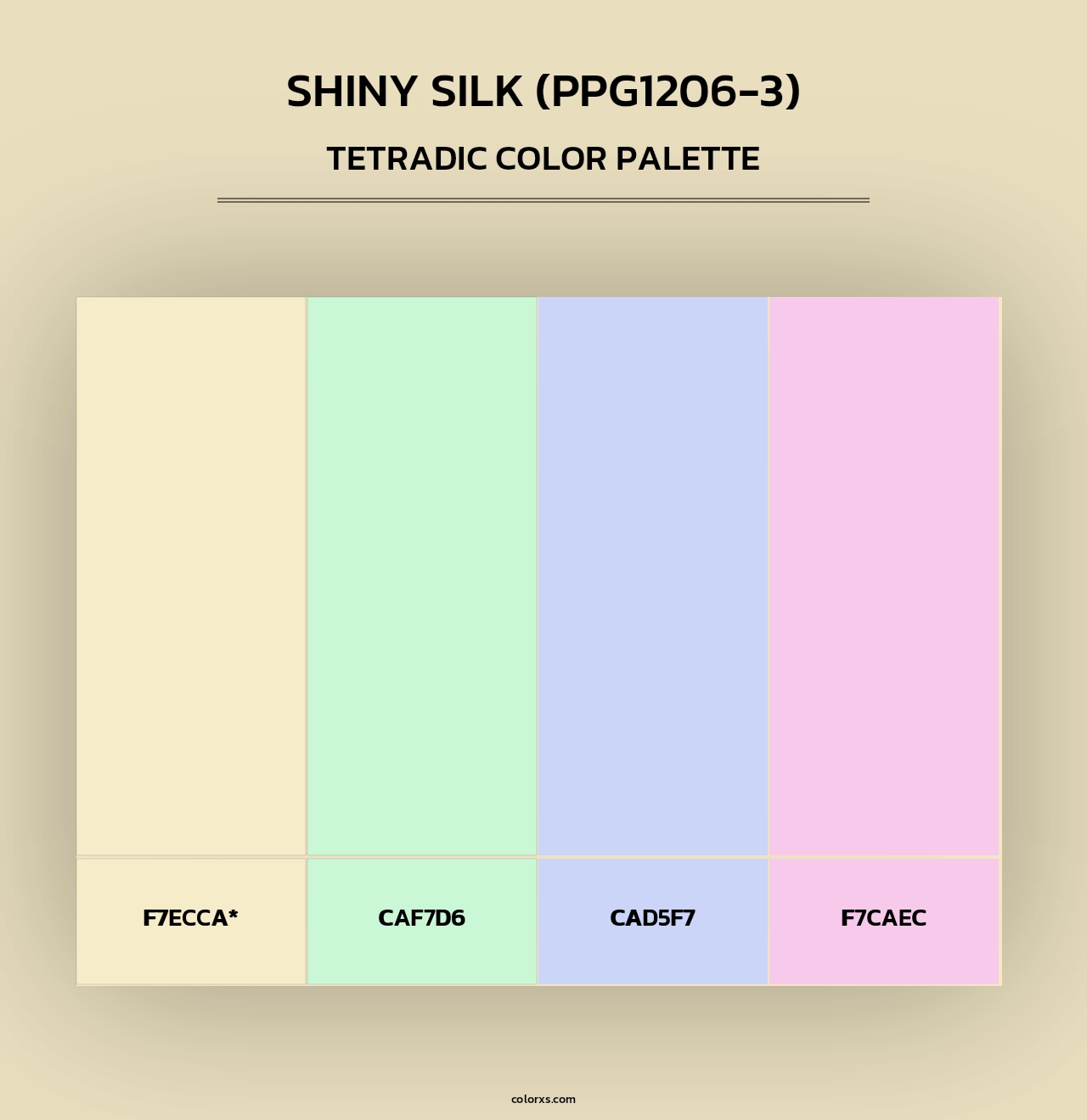 Shiny Silk (PPG1206-3) - Tetradic Color Palette