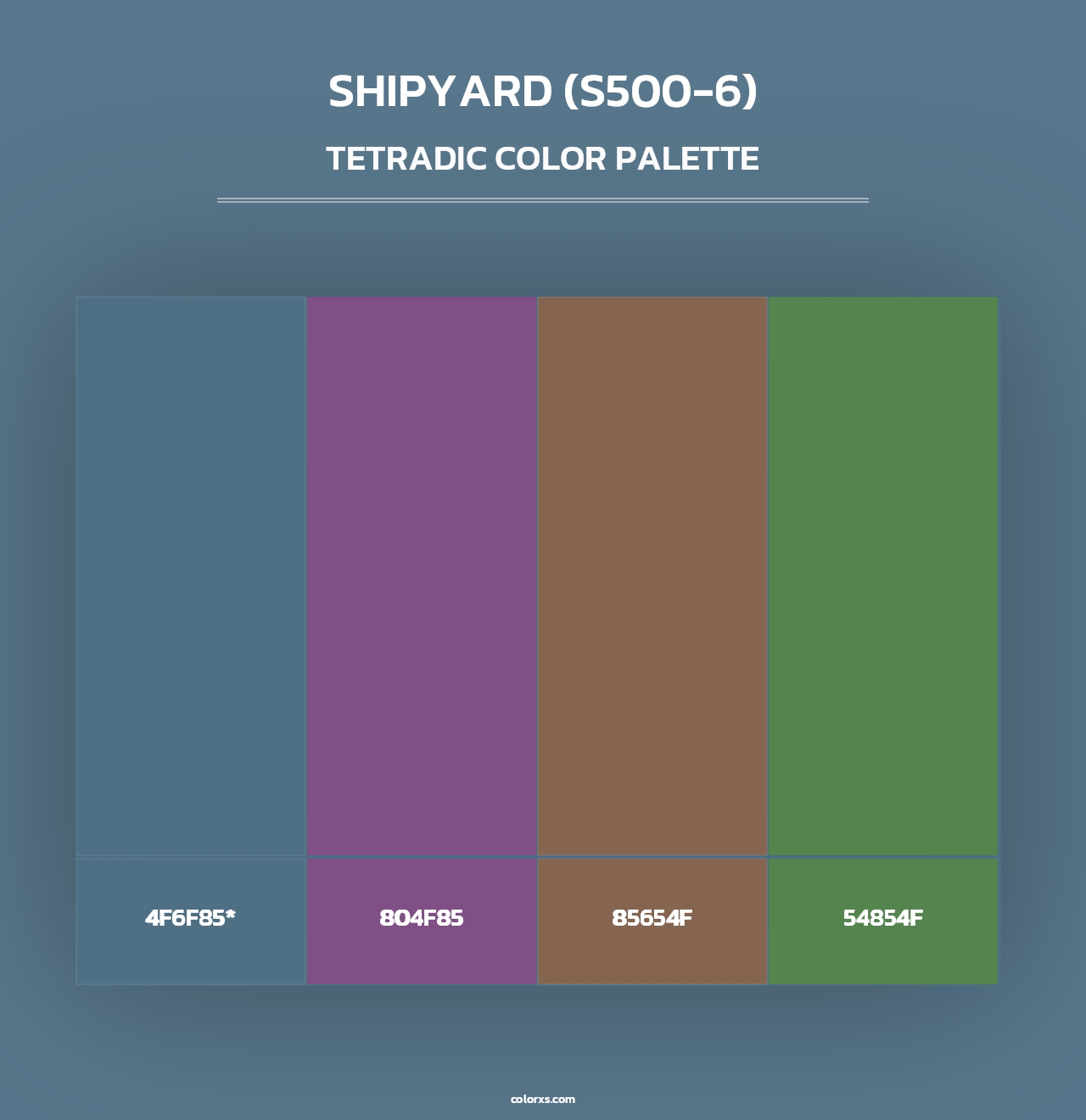 Shipyard (S500-6) - Tetradic Color Palette