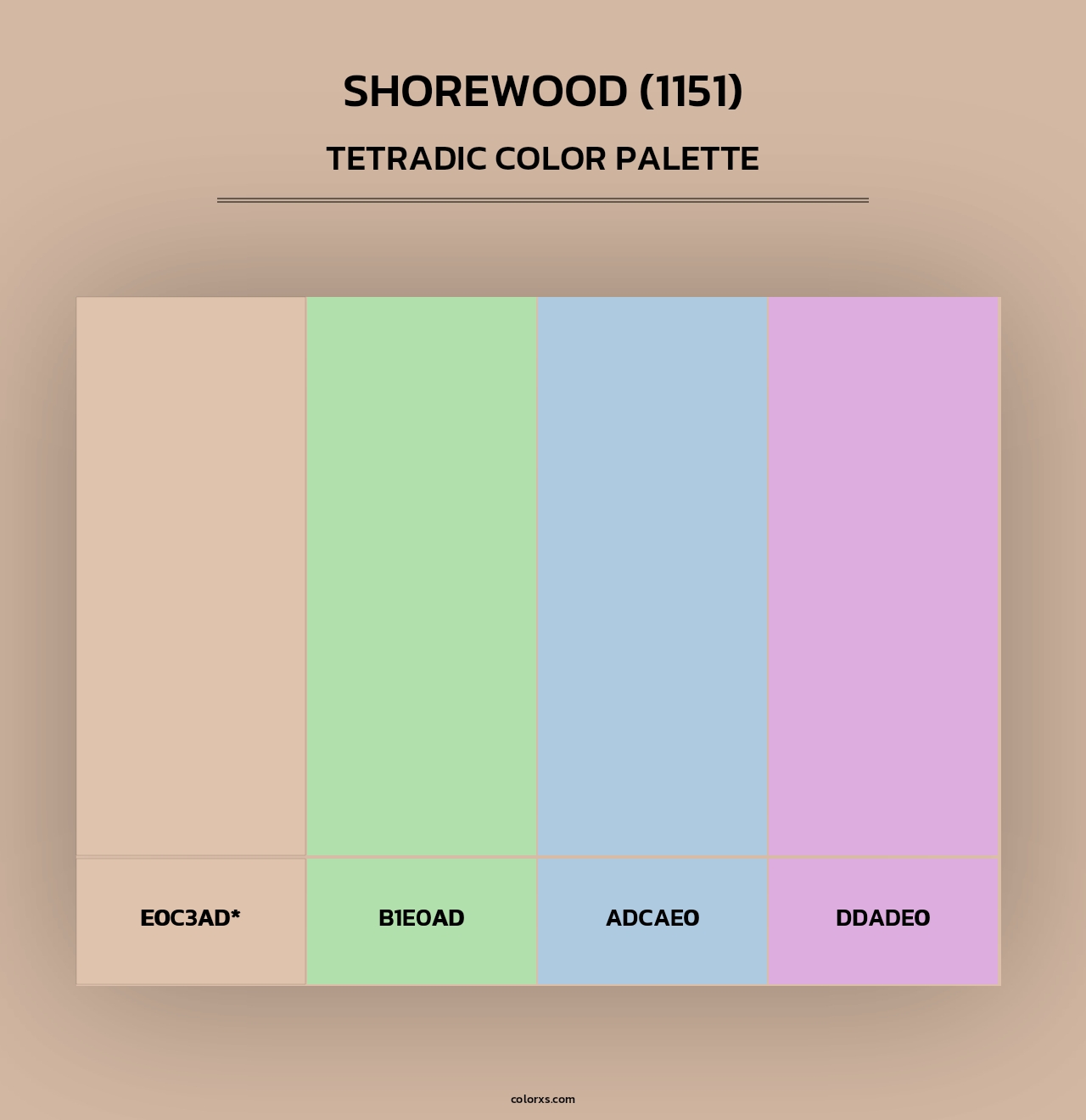 Shorewood (1151) - Tetradic Color Palette