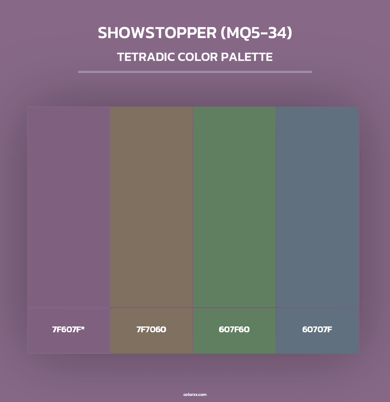 Showstopper (MQ5-34) - Tetradic Color Palette