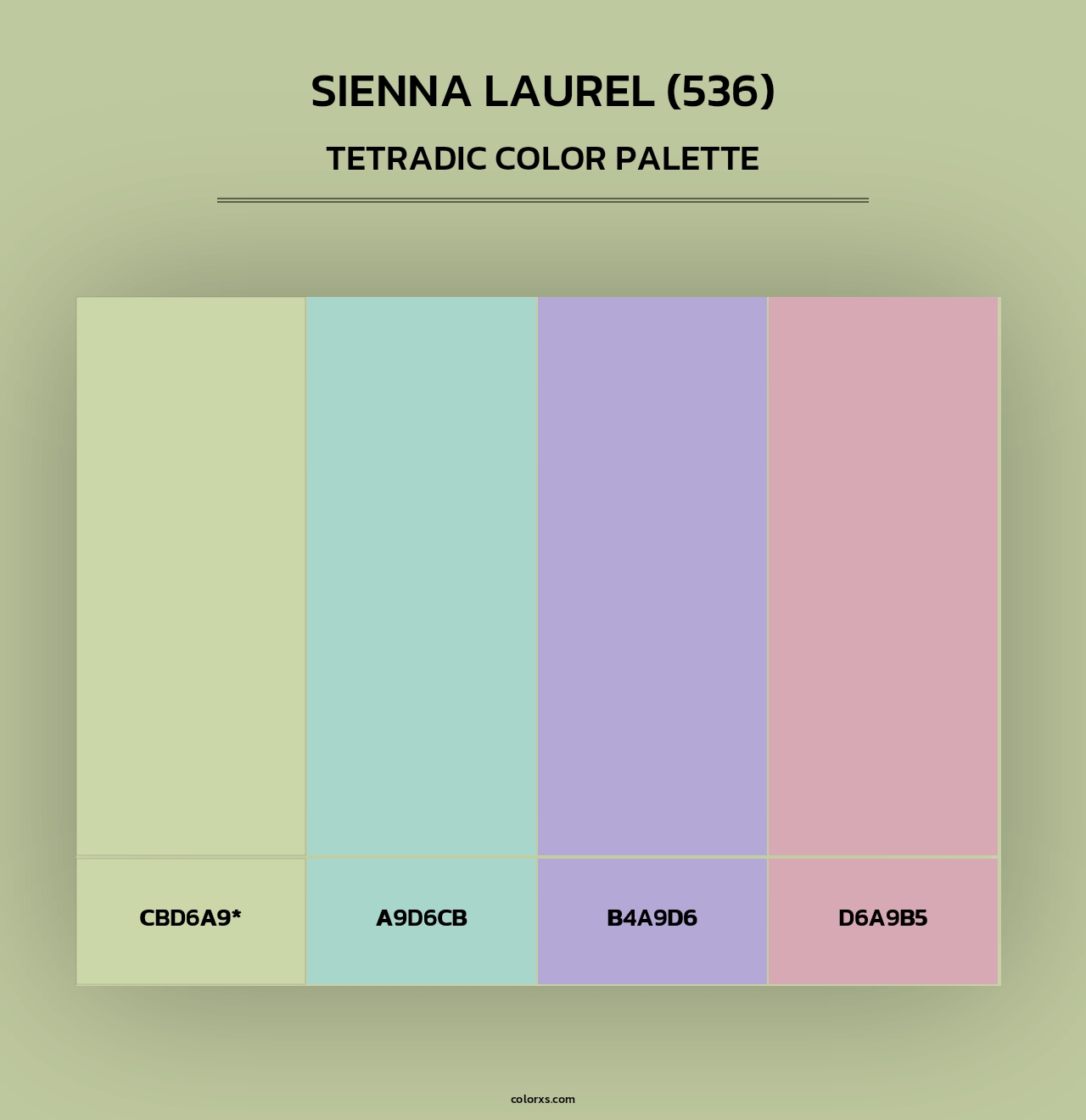 Sienna Laurel (536) - Tetradic Color Palette