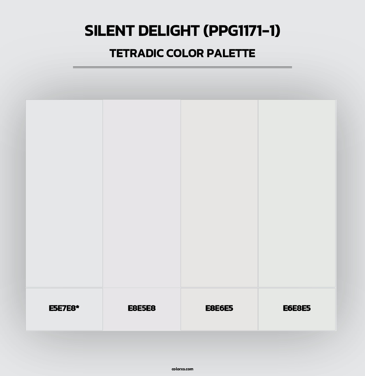 Silent Delight (PPG1171-1) - Tetradic Color Palette
