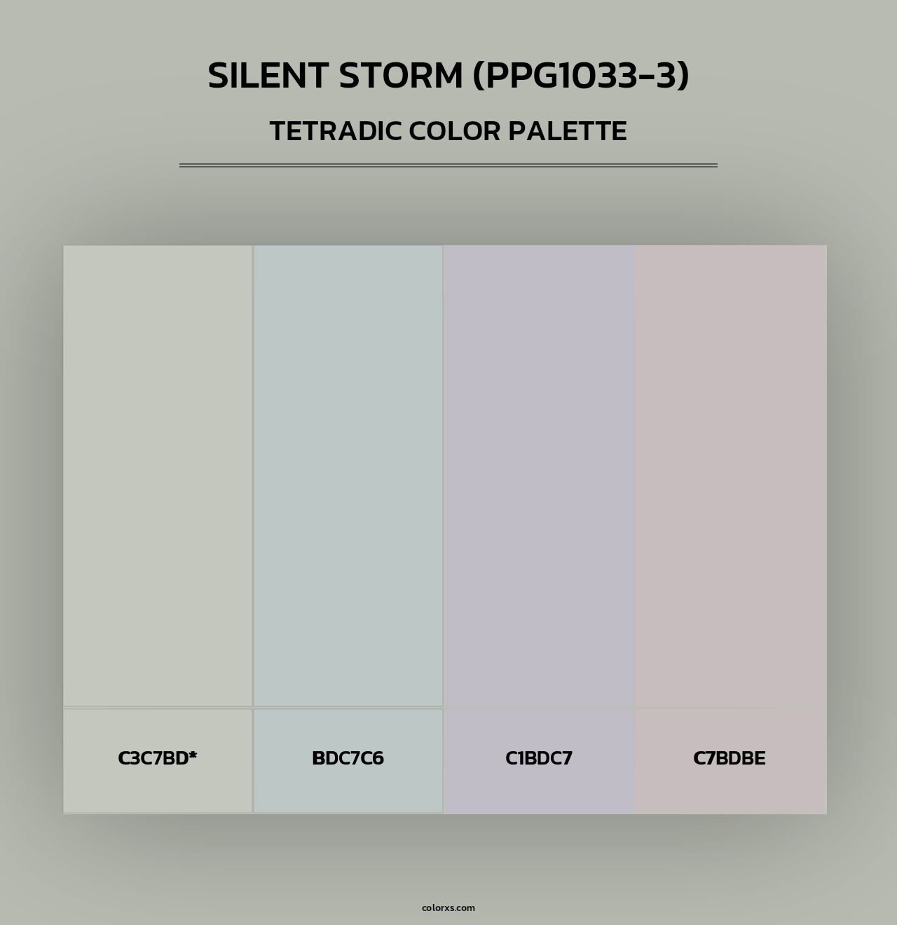 Silent Storm (PPG1033-3) - Tetradic Color Palette
