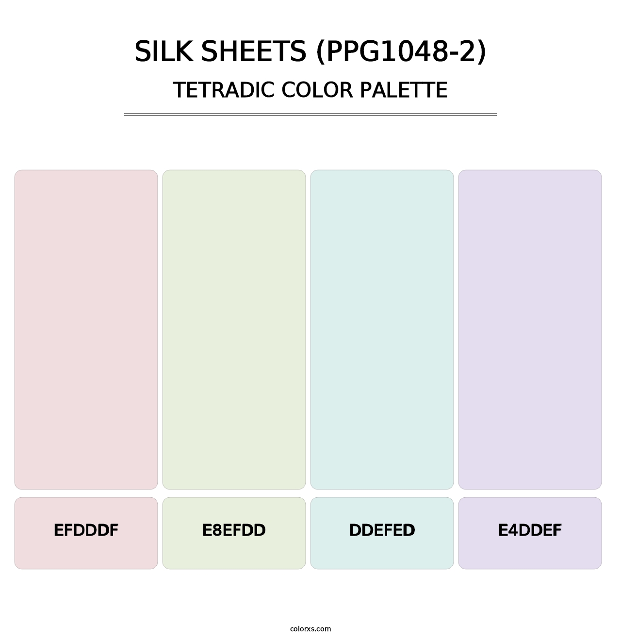 Silk Sheets (PPG1048-2) - Tetradic Color Palette