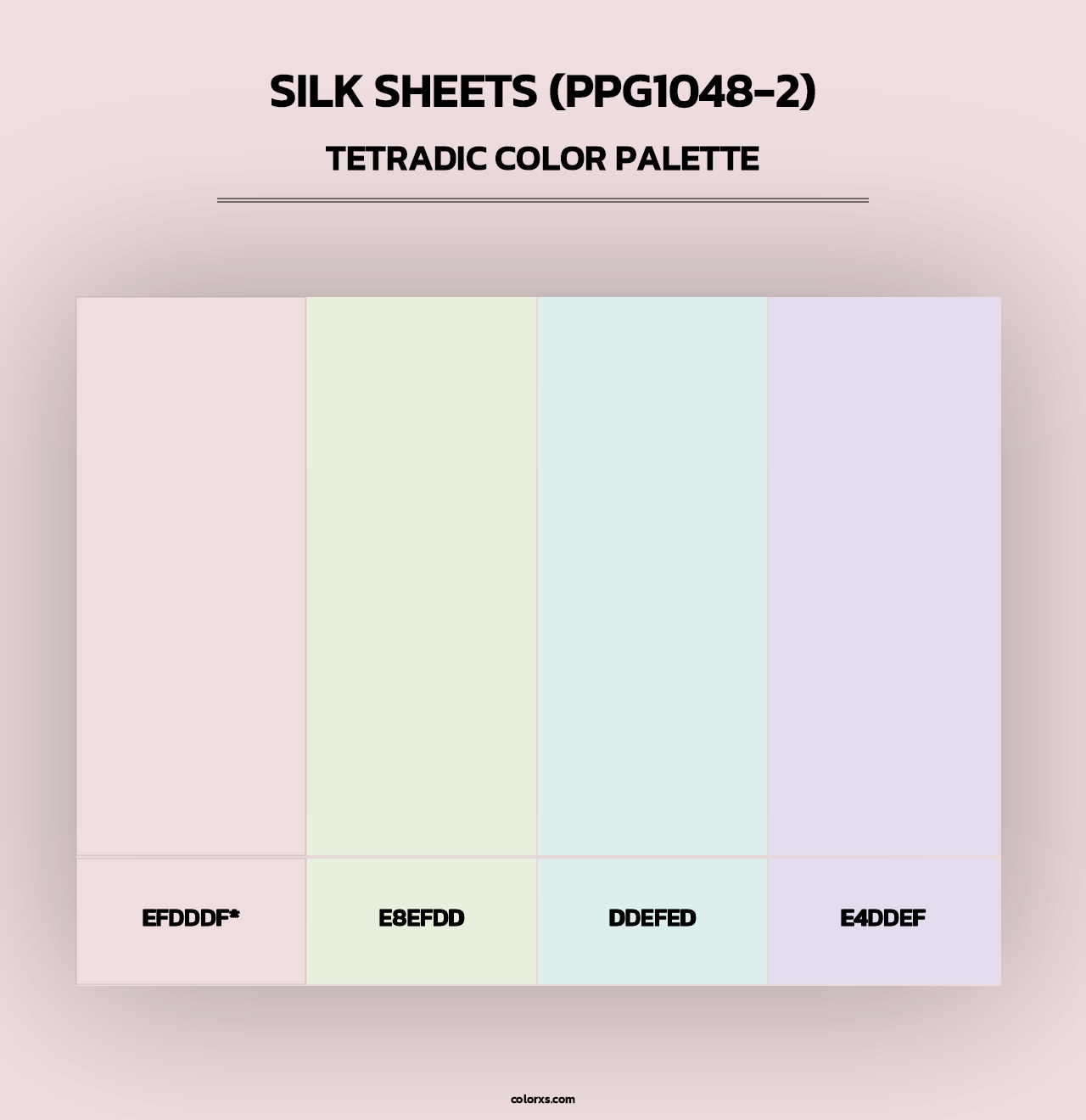Silk Sheets (PPG1048-2) - Tetradic Color Palette