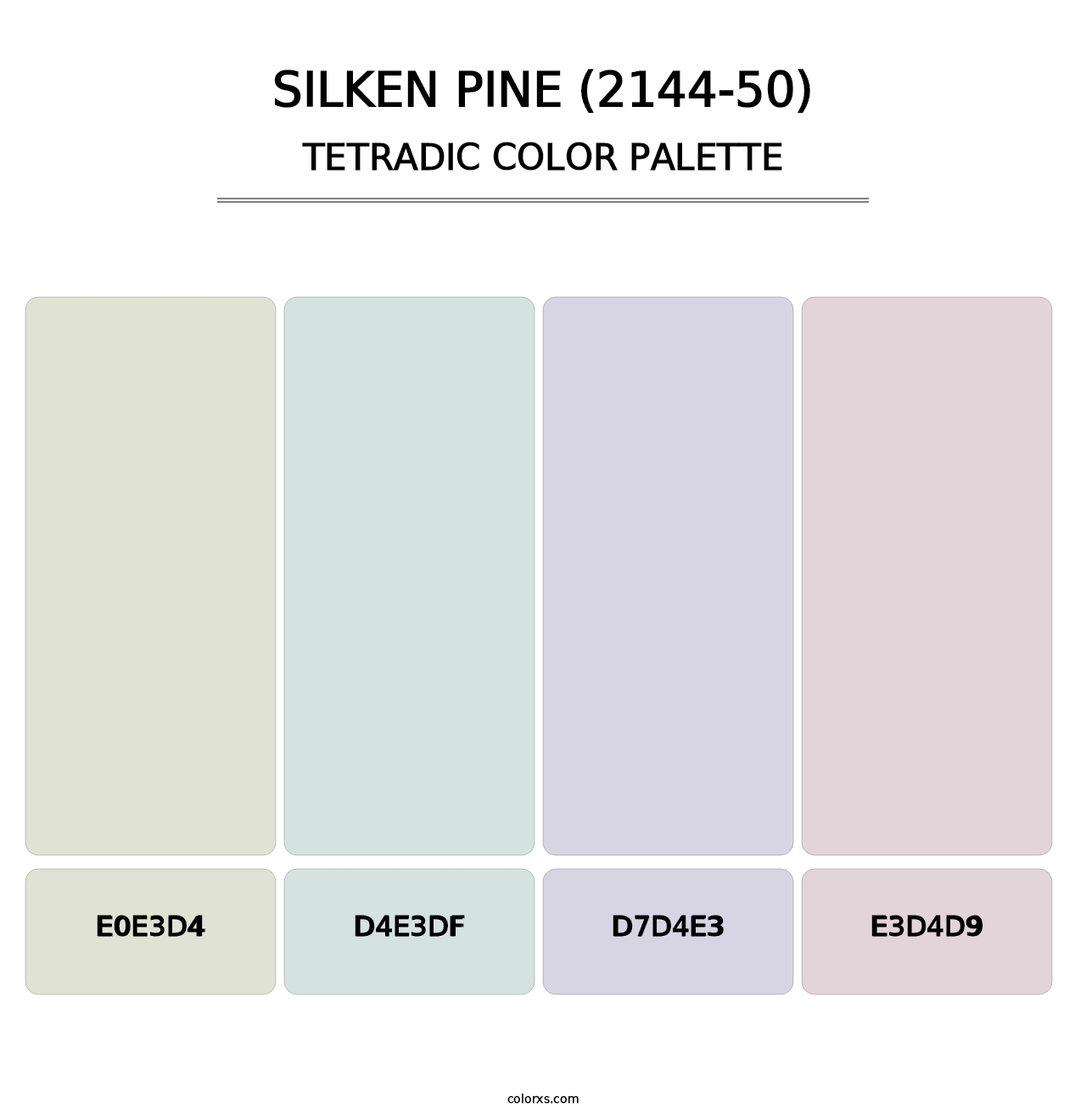 Silken Pine (2144-50) - Tetradic Color Palette