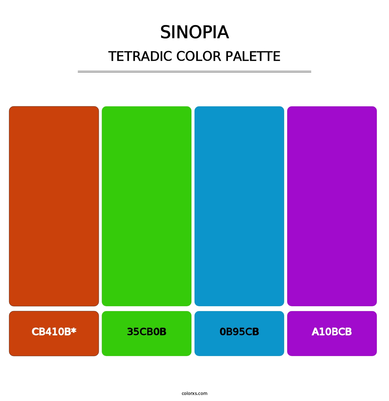 Sinopia - Tetradic Color Palette