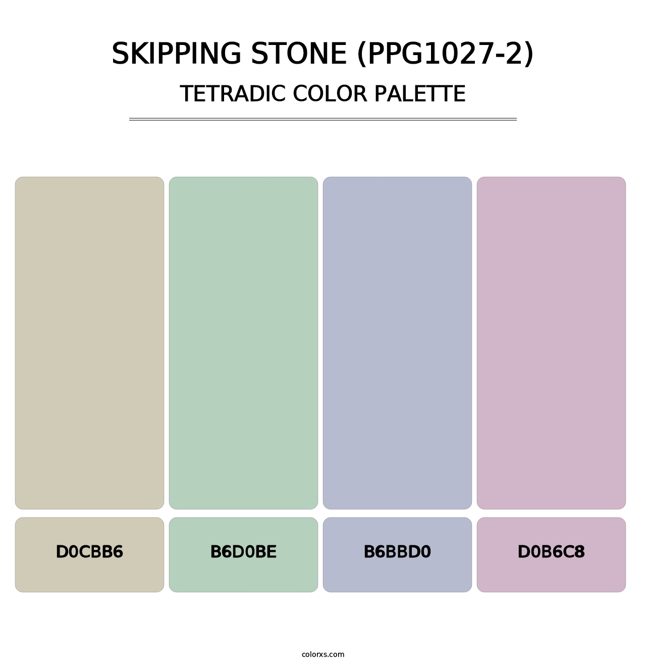 Skipping Stone (PPG1027-2) - Tetradic Color Palette