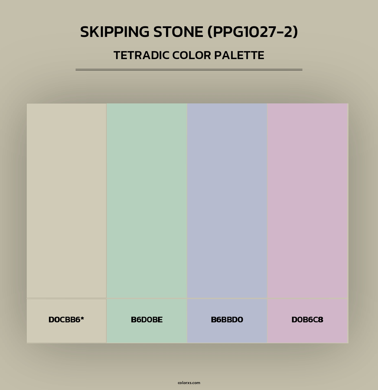 Skipping Stone (PPG1027-2) - Tetradic Color Palette