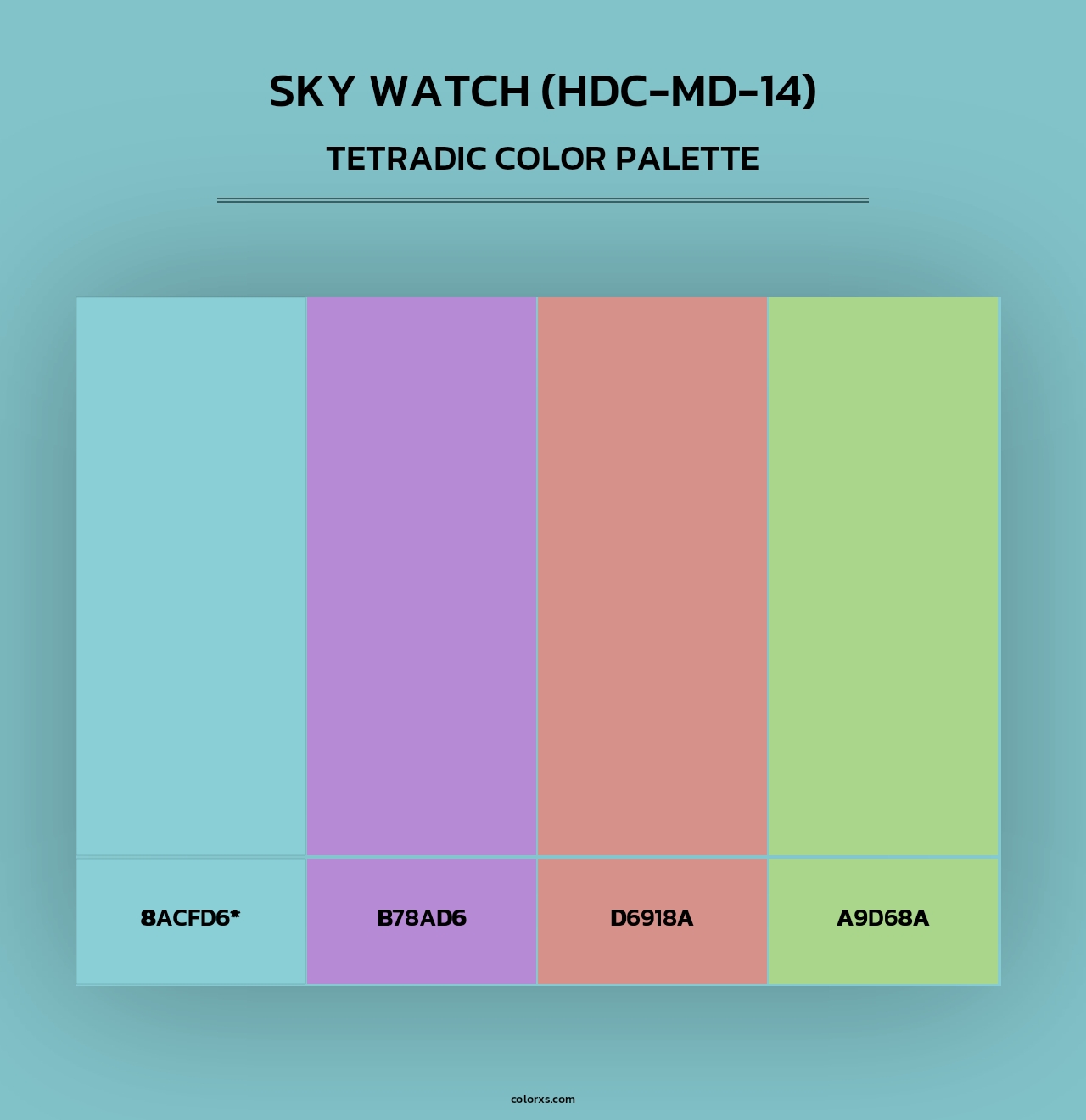 Sky Watch (HDC-MD-14) - Tetradic Color Palette