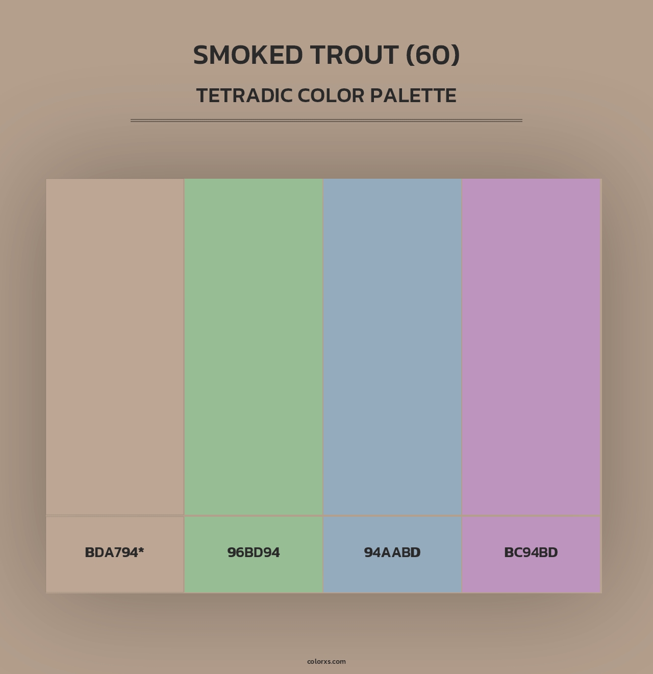 Smoked Trout (60) - Tetradic Color Palette