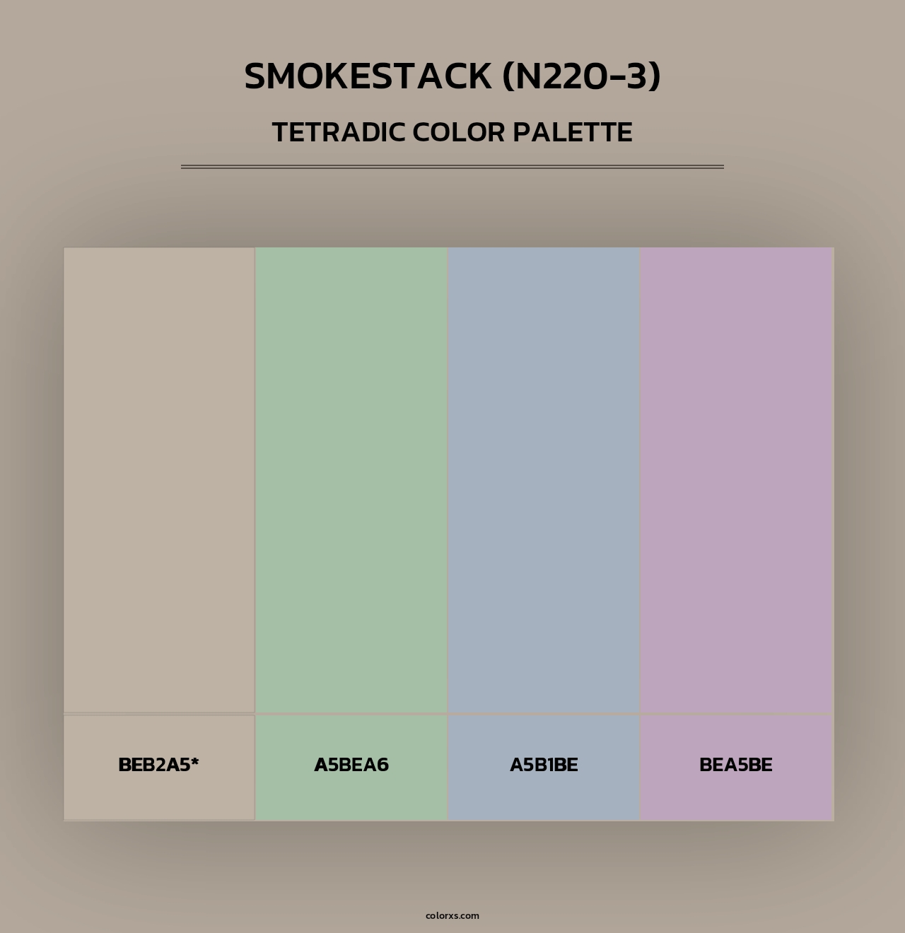 Smokestack (N220-3) - Tetradic Color Palette