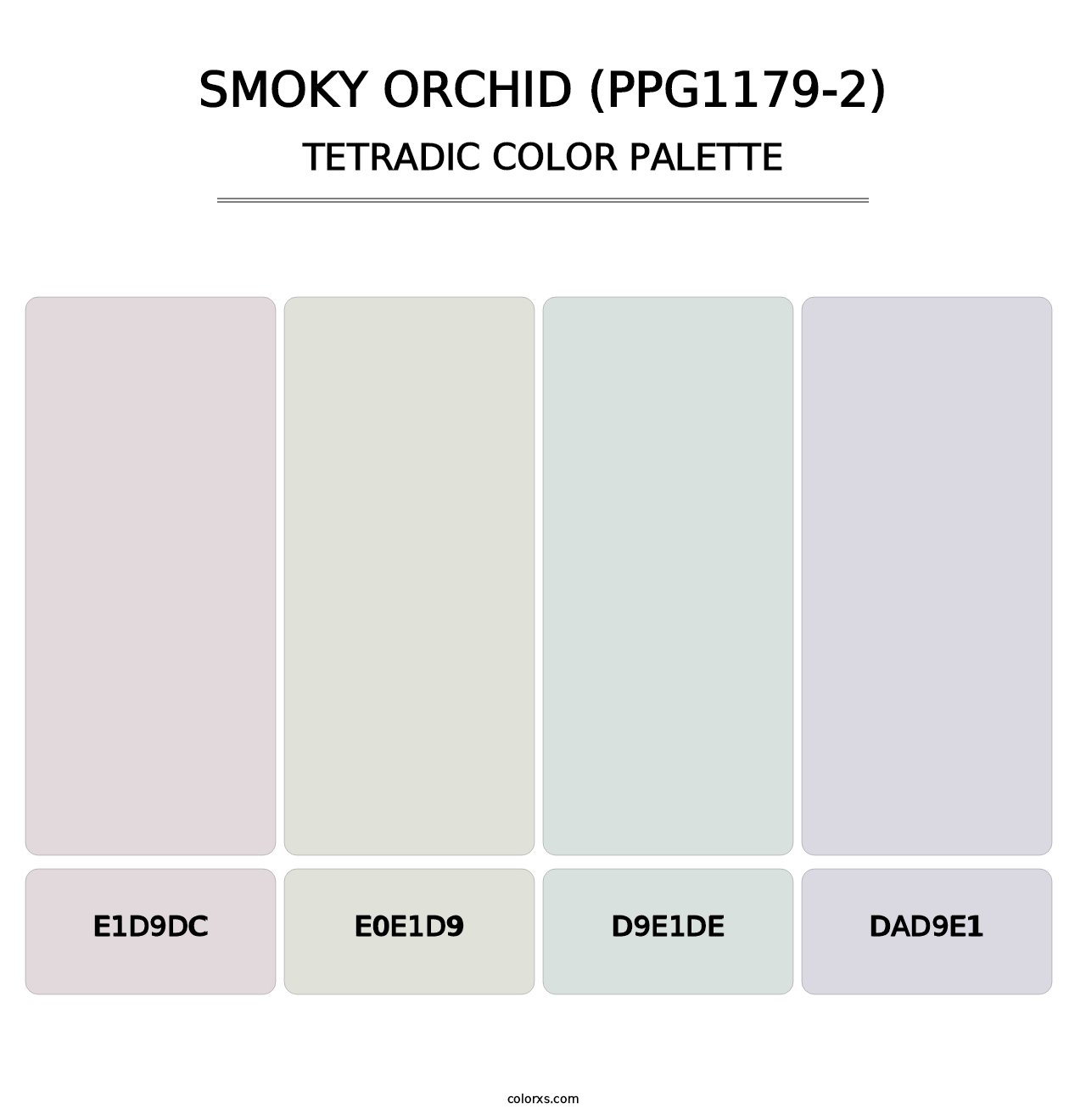 Smoky Orchid (PPG1179-2) - Tetradic Color Palette