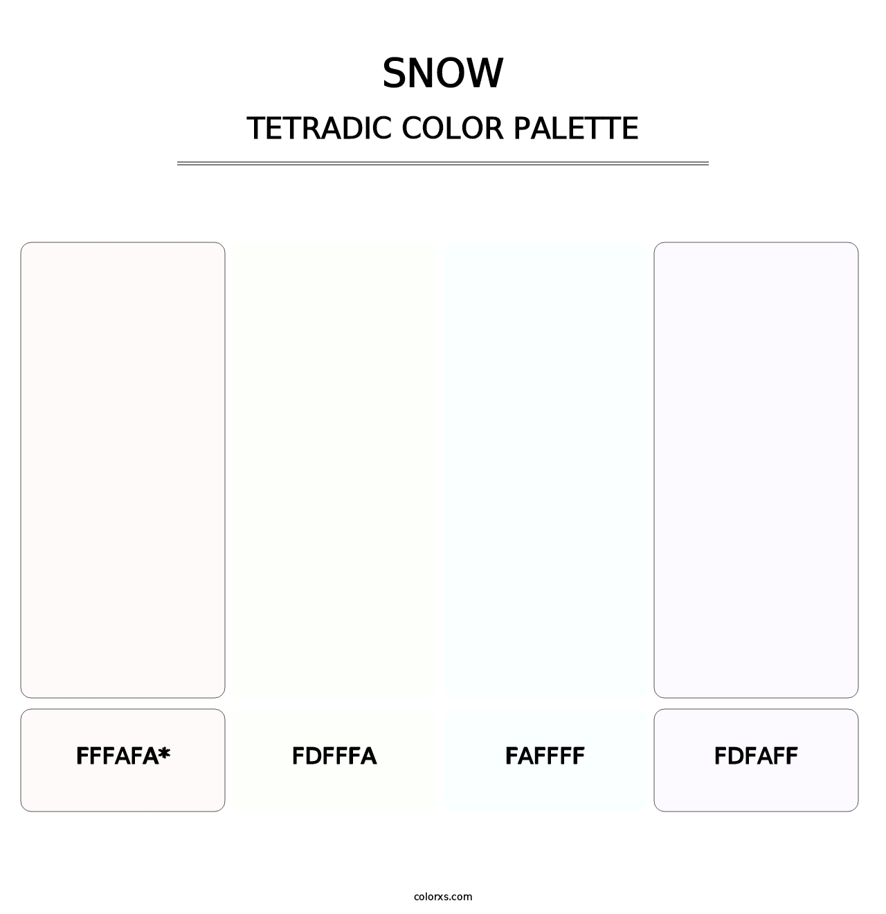 Snow - Tetradic Color Palette