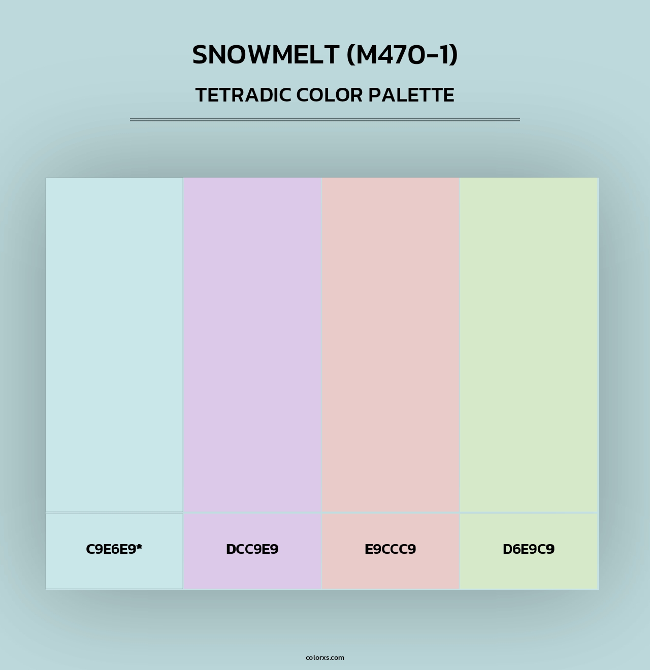 Snowmelt (M470-1) - Tetradic Color Palette