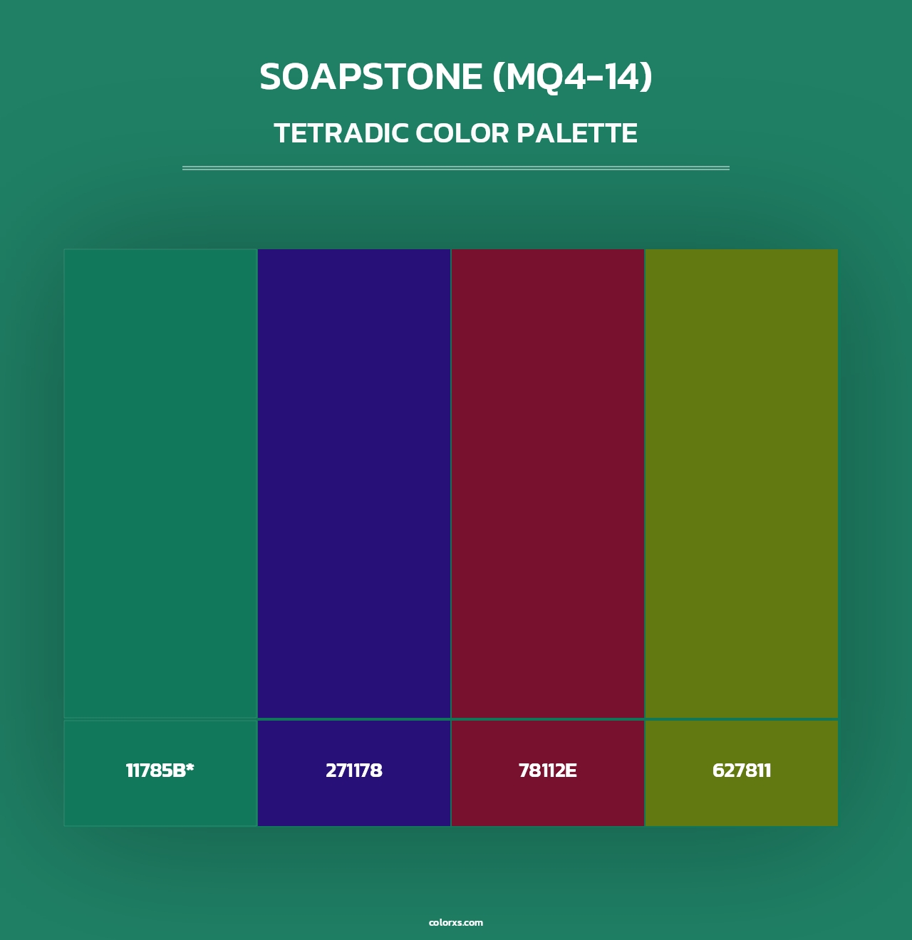 Soapstone (MQ4-14) - Tetradic Color Palette