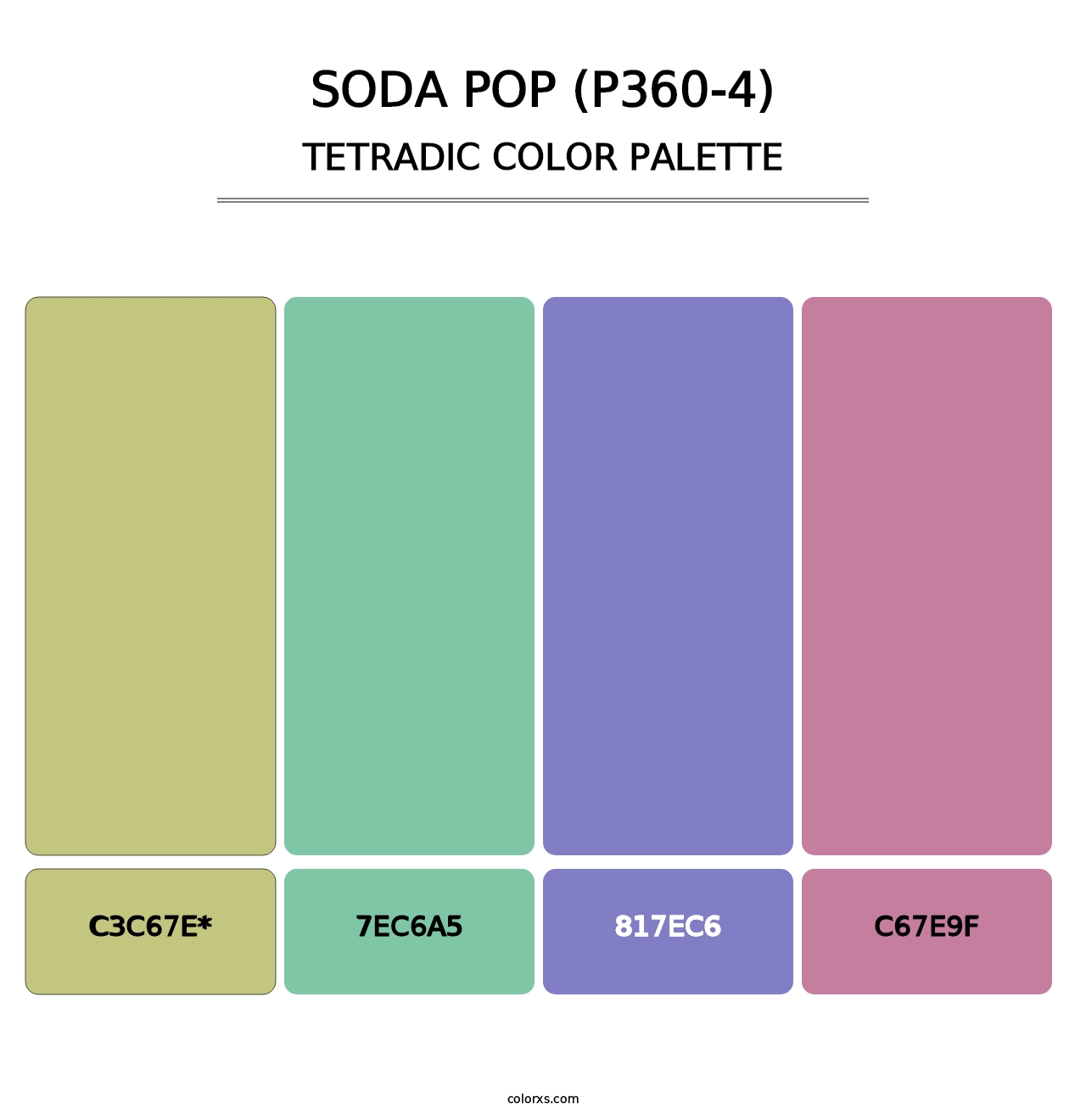 Soda Pop (P360-4) - Tetradic Color Palette