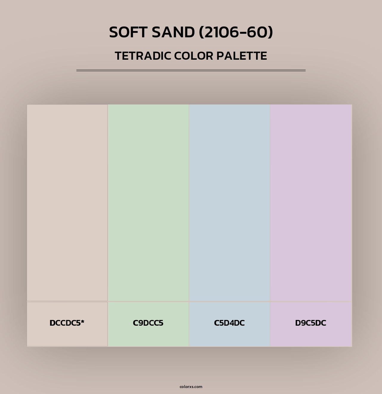 Soft Sand (2106-60) - Tetradic Color Palette