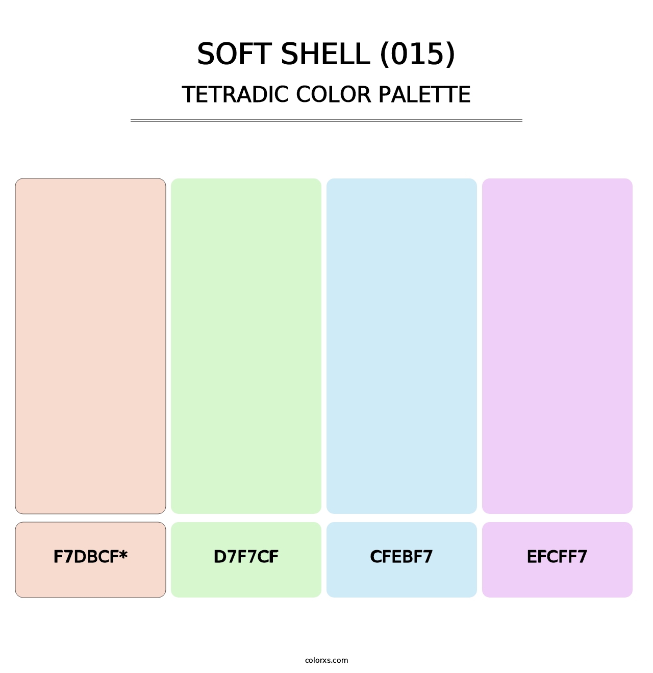 Soft Shell (015) - Tetradic Color Palette