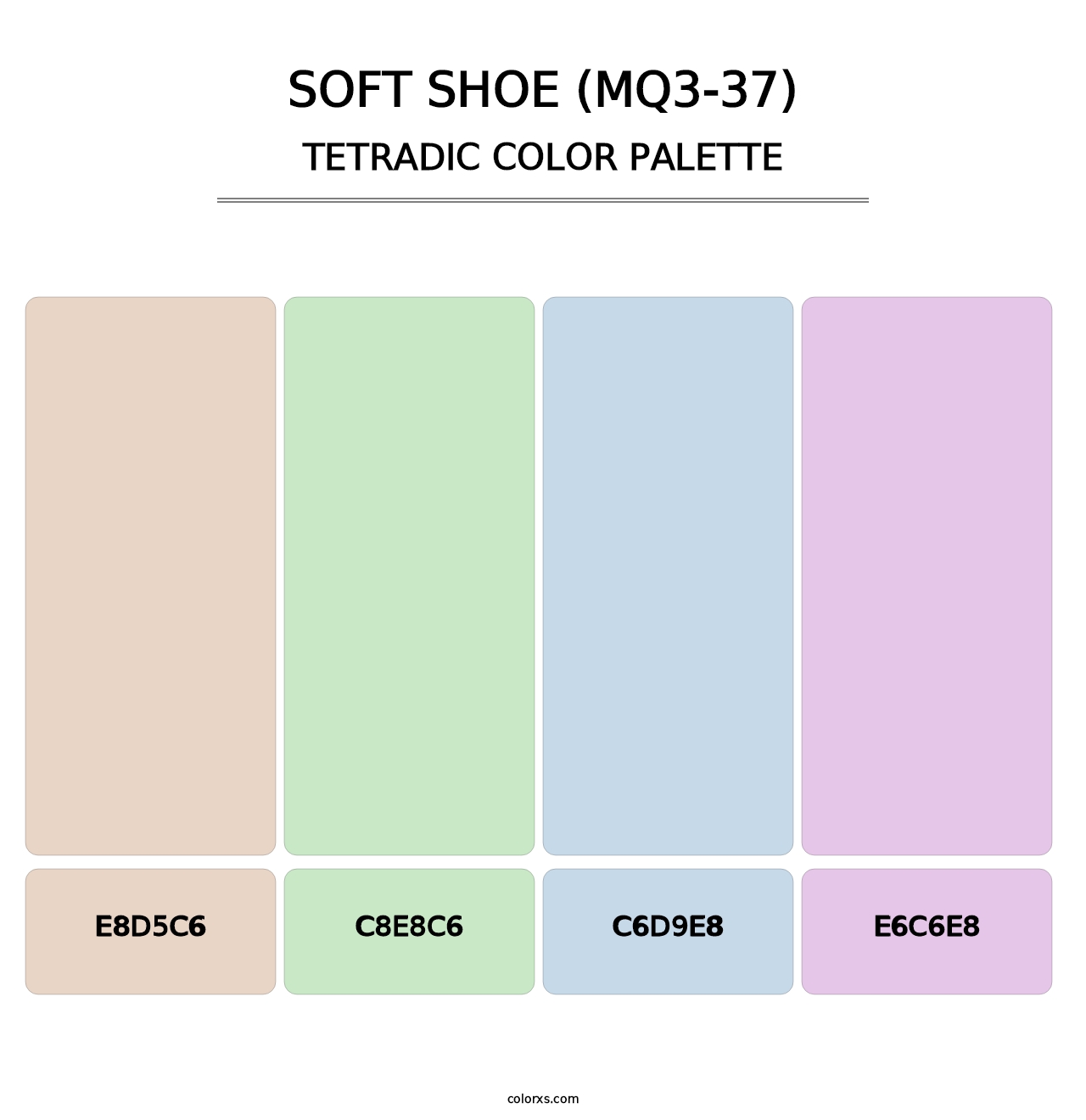 Soft Shoe (MQ3-37) - Tetradic Color Palette