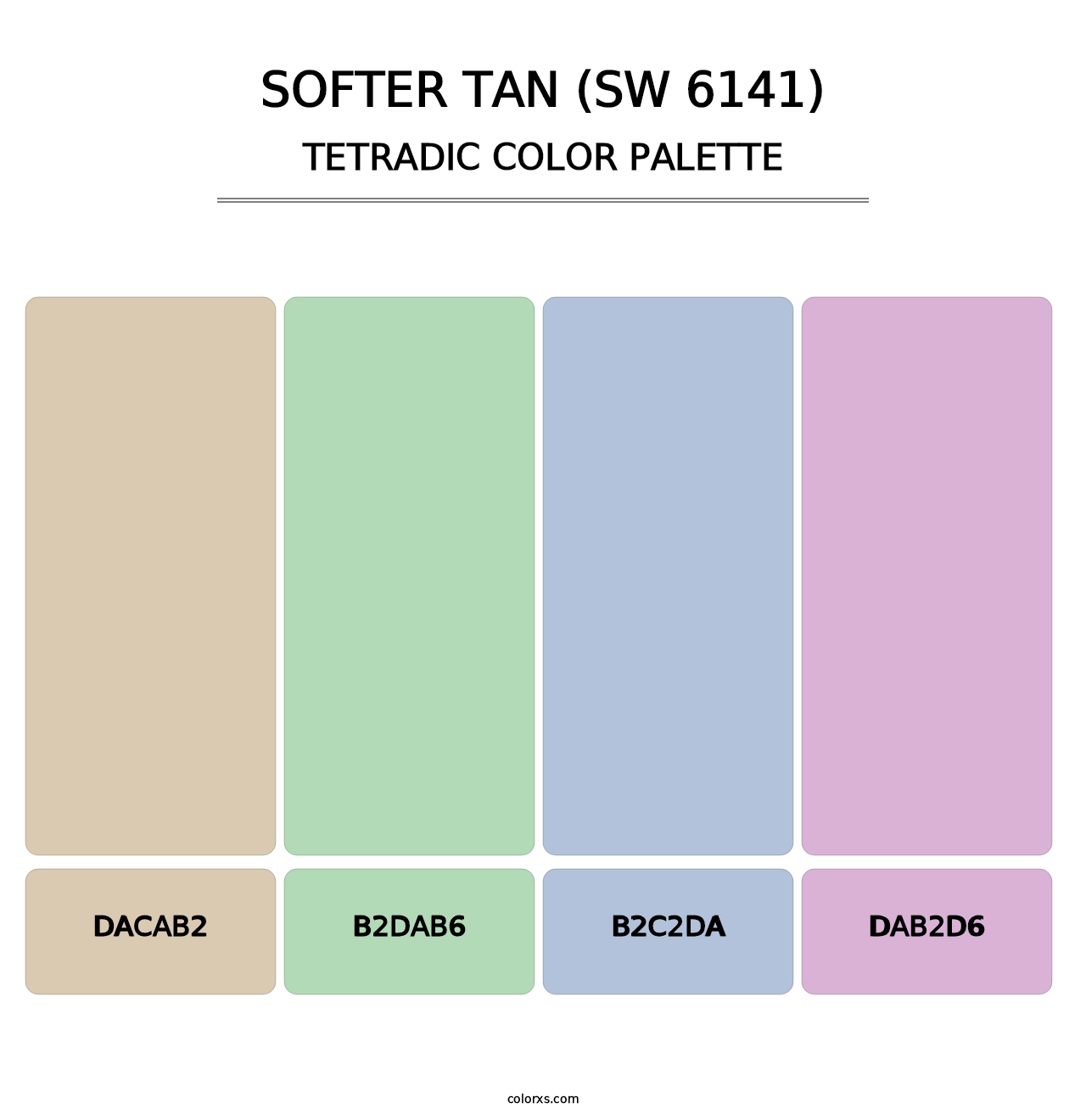 Softer Tan (SW 6141) - Tetradic Color Palette