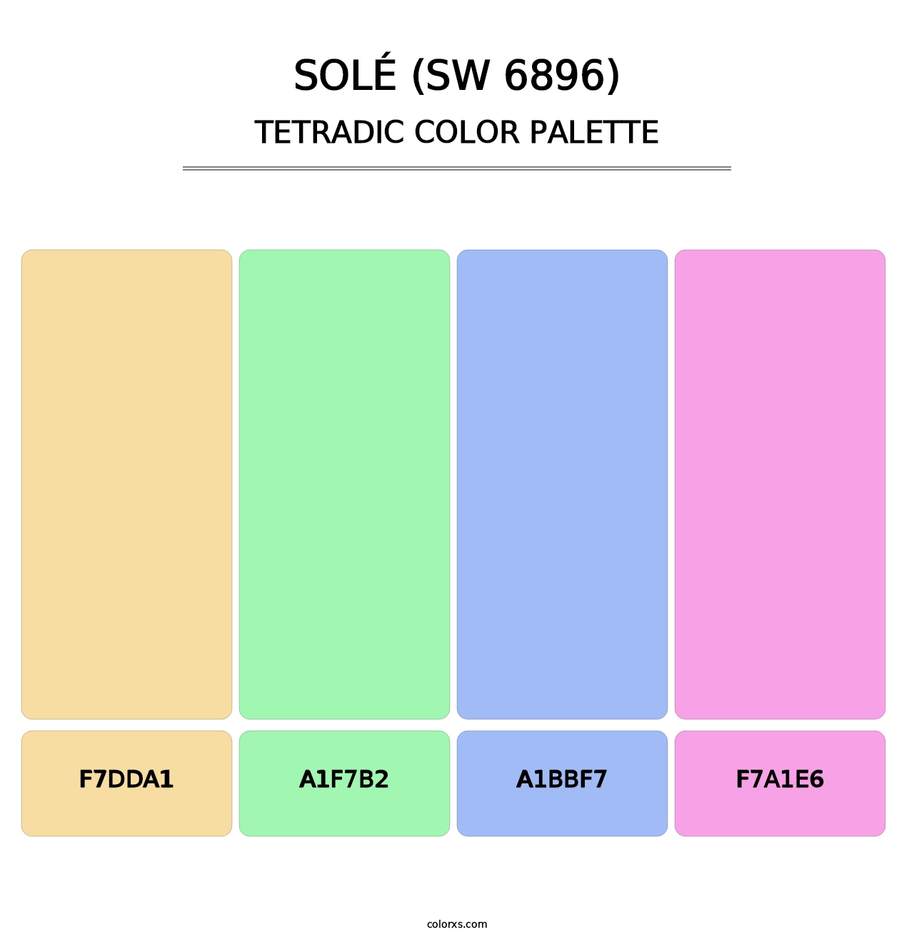Solé (SW 6896) - Tetradic Color Palette