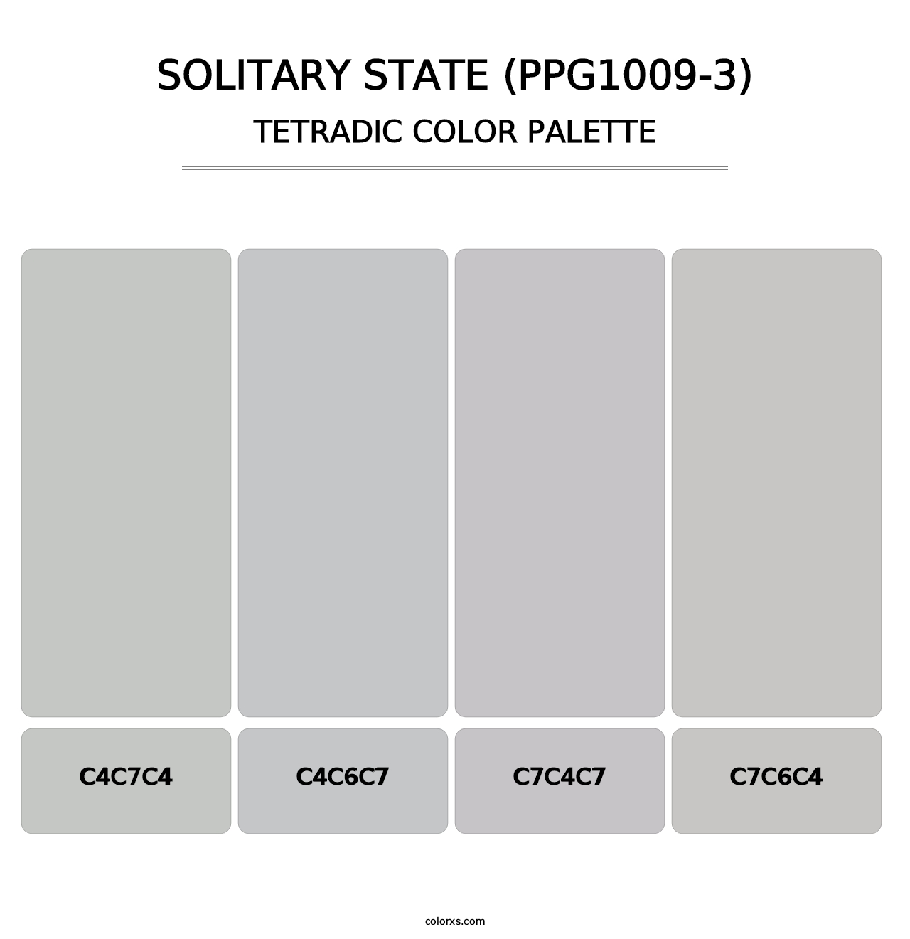 Solitary State (PPG1009-3) - Tetradic Color Palette