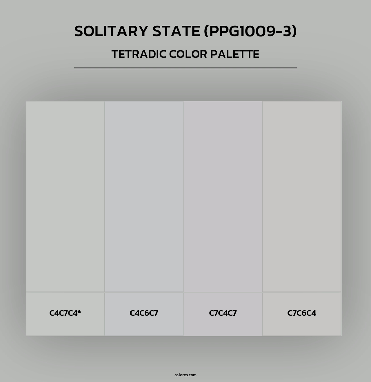 Solitary State (PPG1009-3) - Tetradic Color Palette