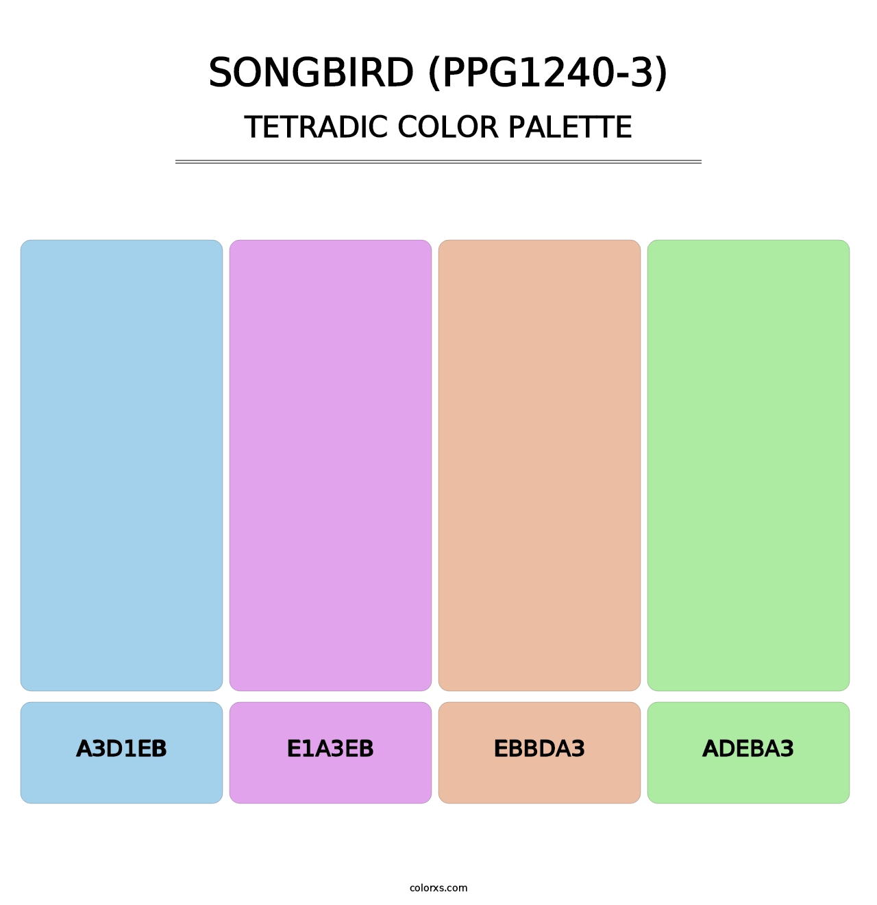 Songbird (PPG1240-3) - Tetradic Color Palette