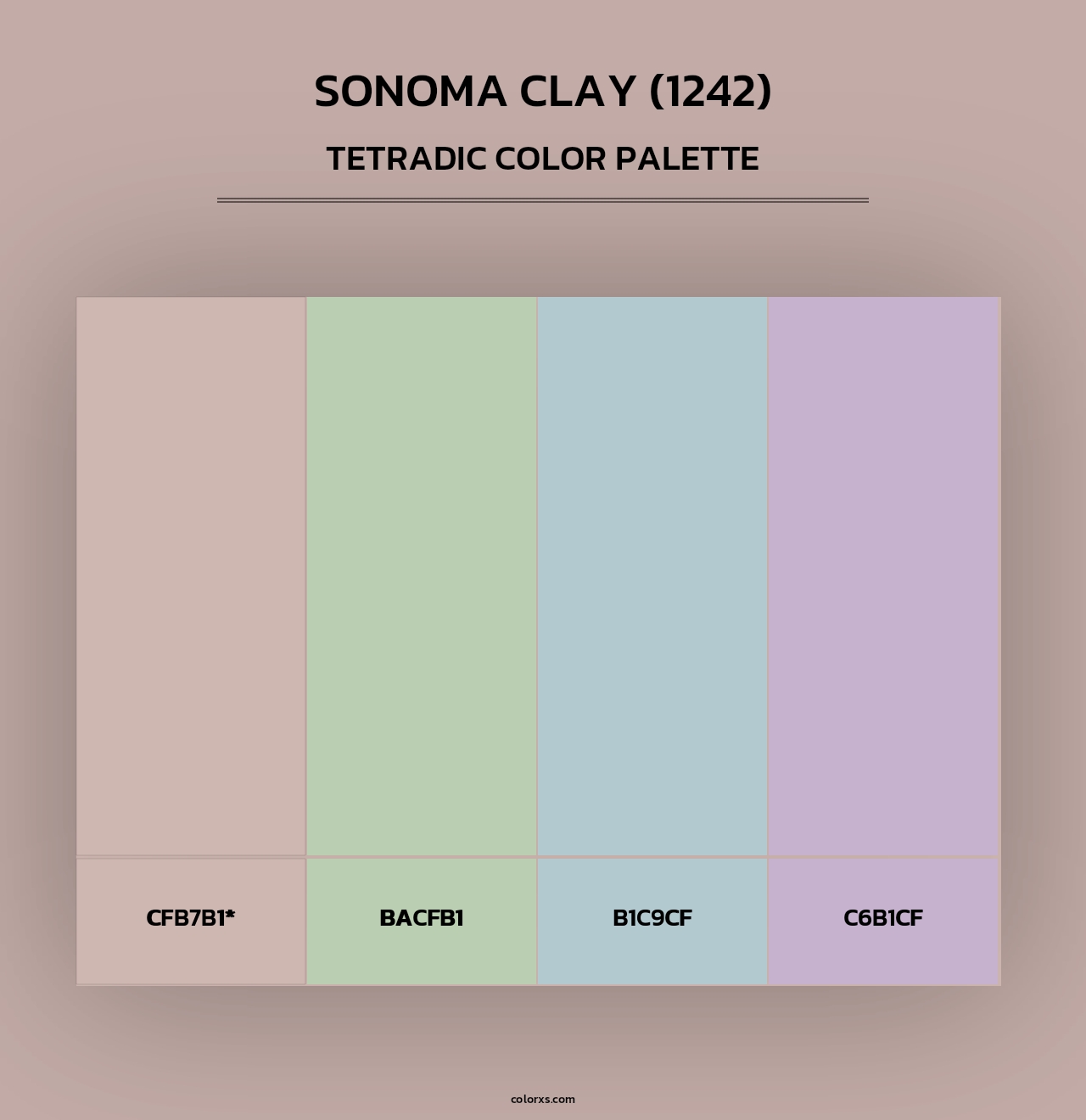 Sonoma Clay (1242) - Tetradic Color Palette