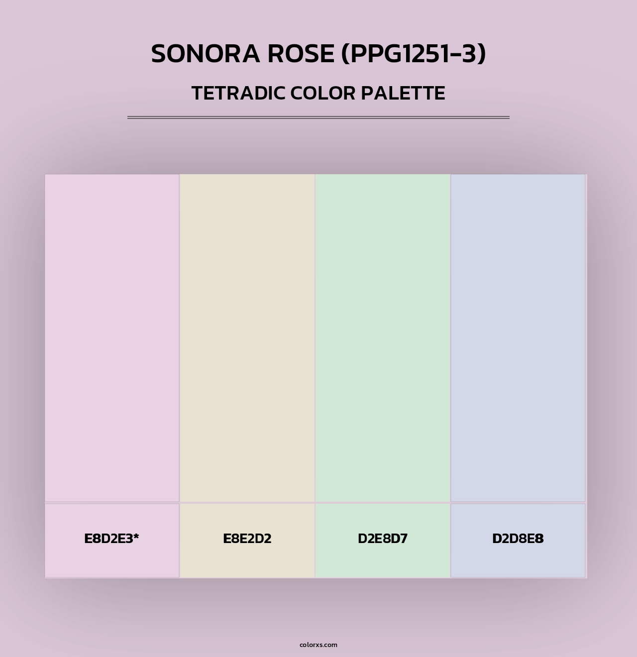 Sonora Rose (PPG1251-3) - Tetradic Color Palette