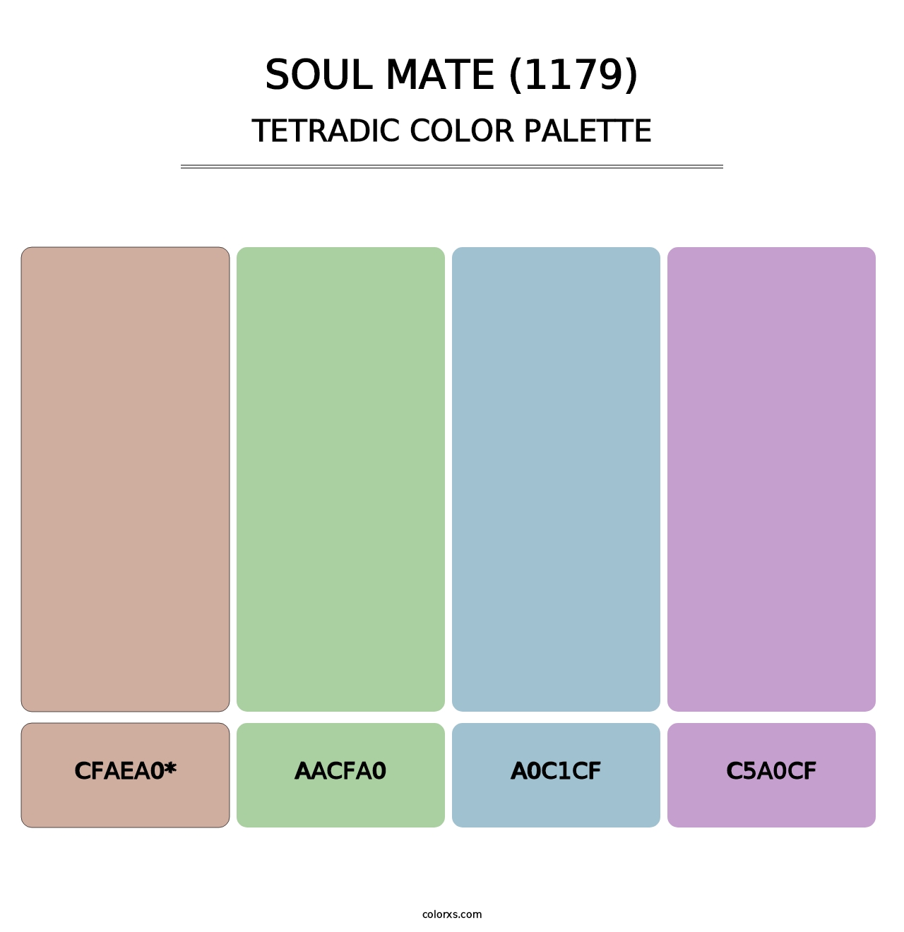 Soul Mate (1179) - Tetradic Color Palette