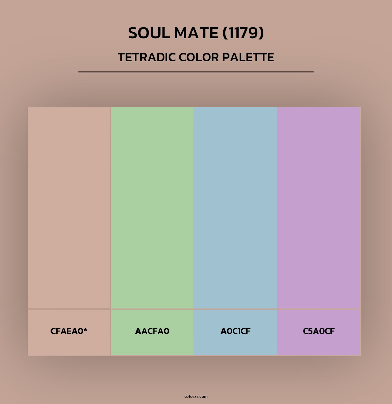 Soul Mate (1179) - Tetradic Color Palette